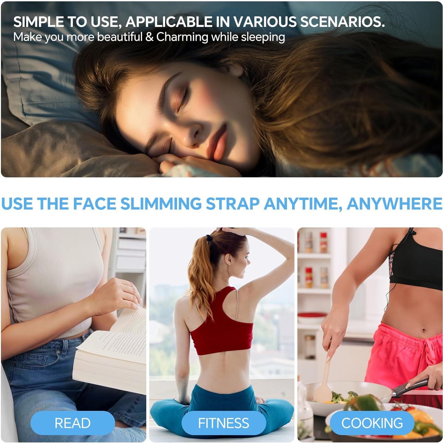 Mascarilla Elevadora Facial Bihevn en V - Reductor Doble Barbilla