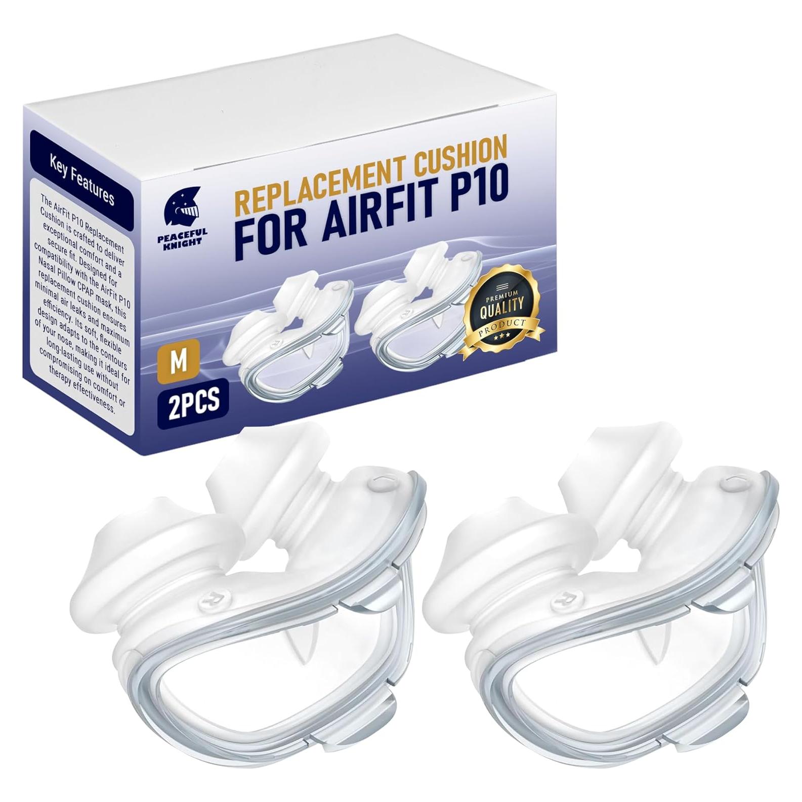 Cojín Nasal CPAP AirFit P10 - Paquete de 2 Medianos de Silicona
