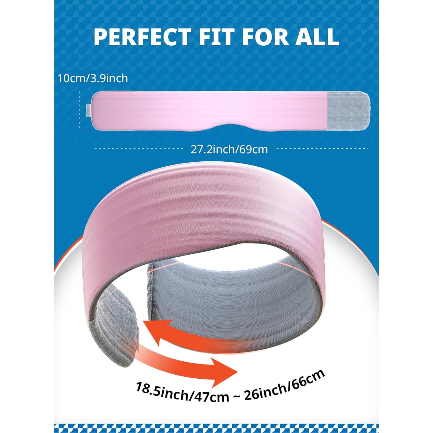 Máscara para dormir SARISUN rosa con correa ajustable y blackout