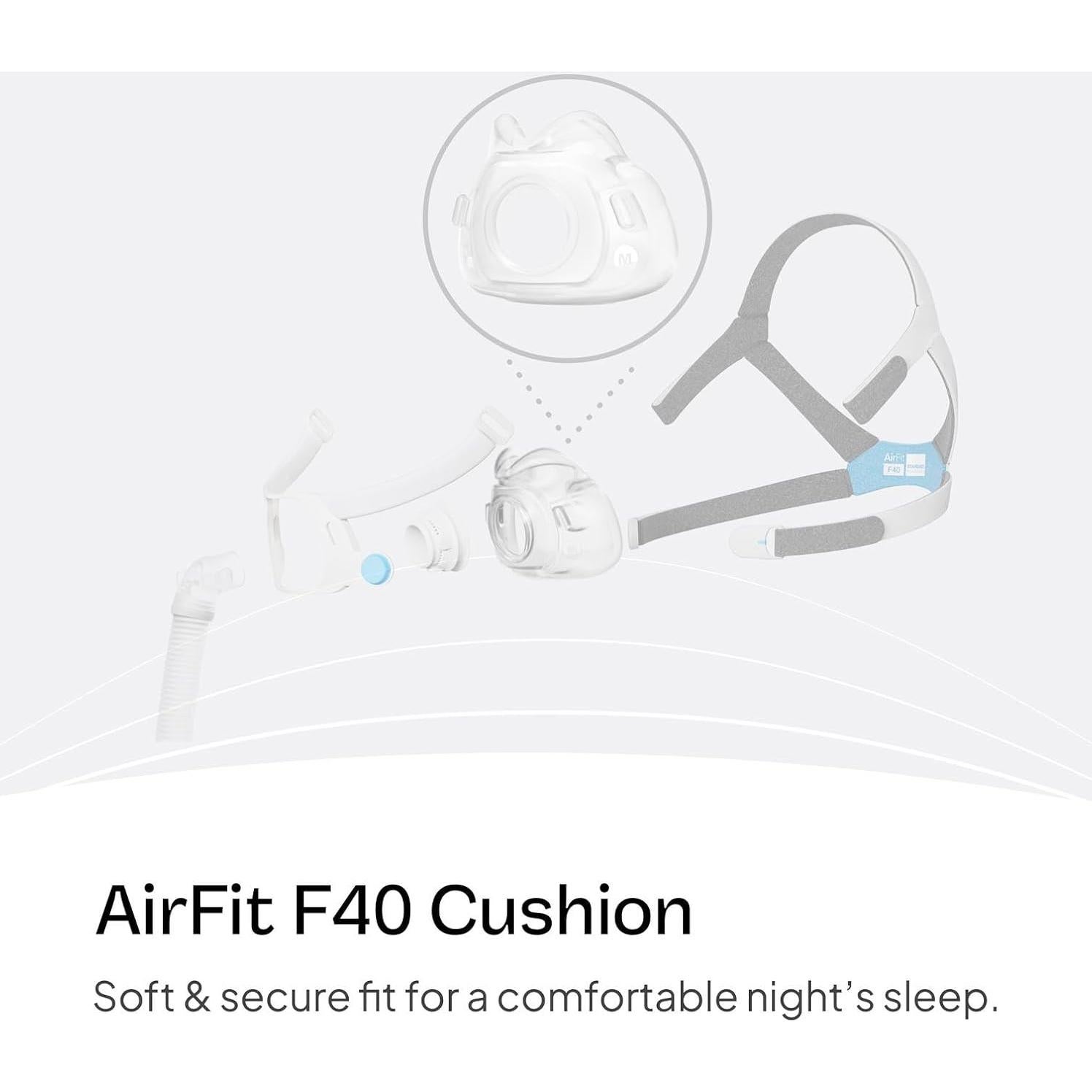 Cojín de Reemplazo ResMed AirFit F40 Mediano Silicona