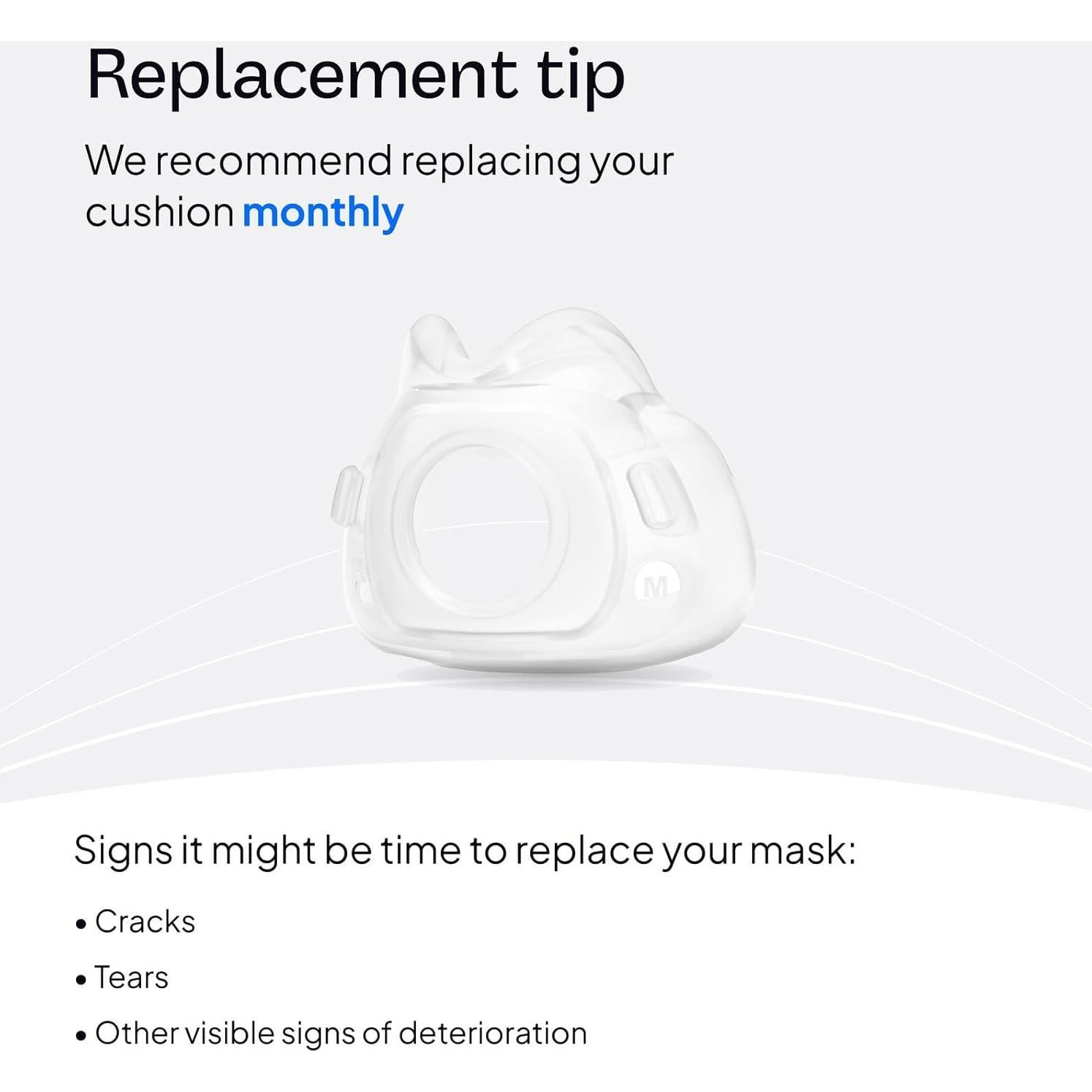 Cojín de Reemplazo ResMed AirFit F40 Mediano Silicona