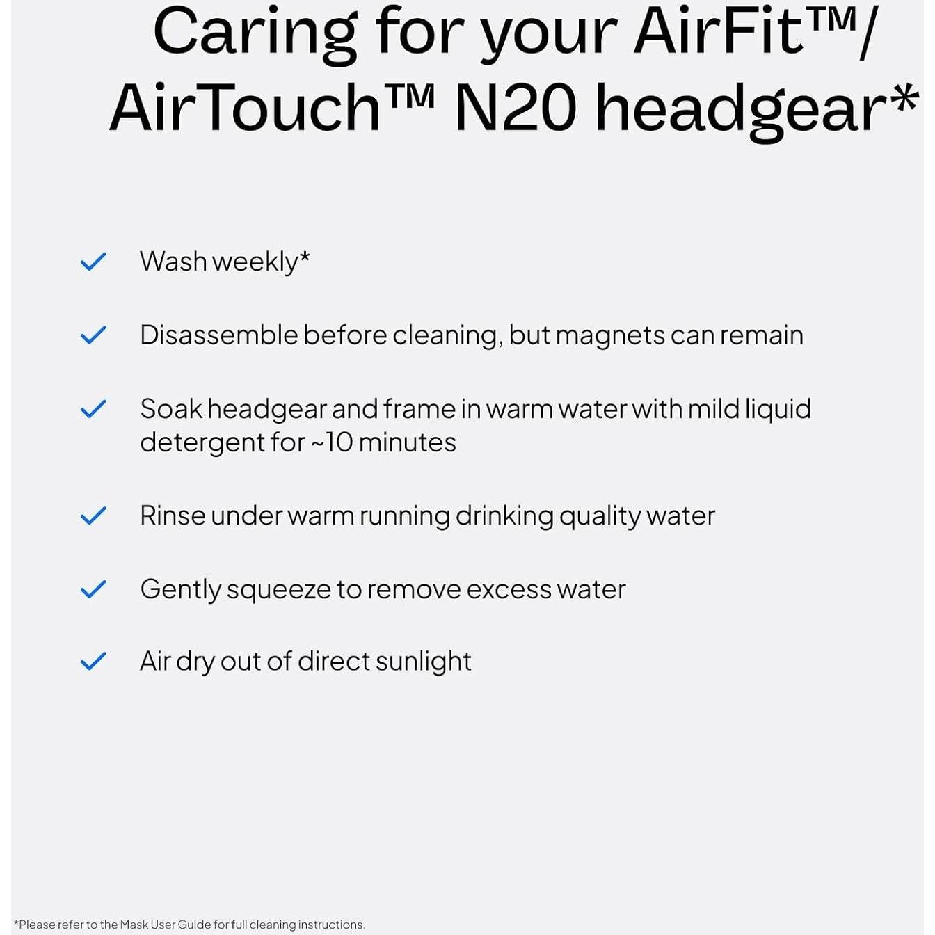 Correa de Reemplazo CPAP ResMed AirFit N20 - Pequeña, Rosa