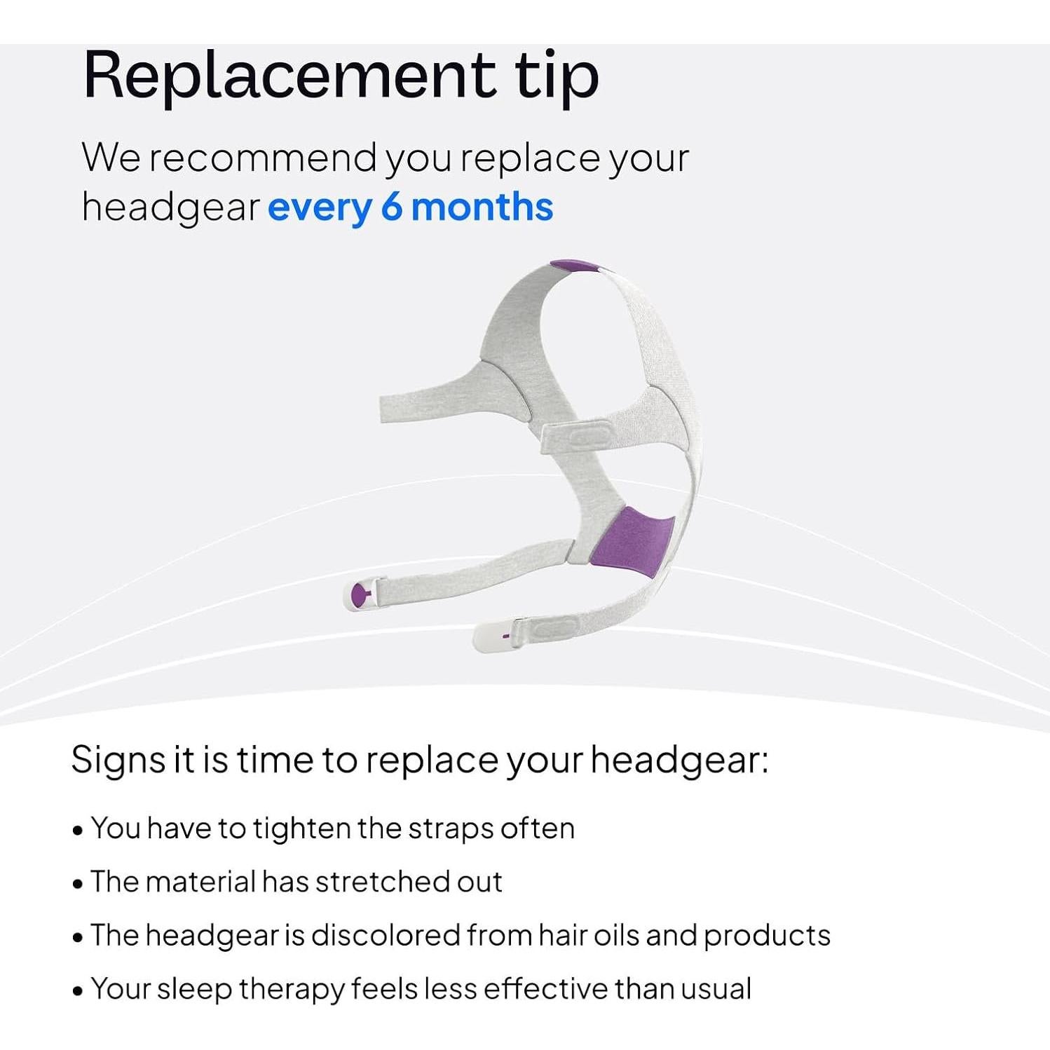 Correa de Reemplazo CPAP ResMed AirFit N20 - Pequeña, Rosa