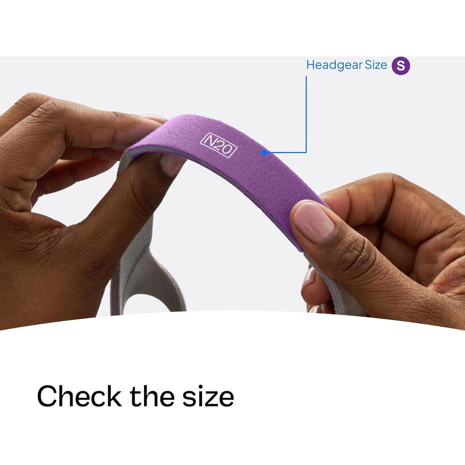 Correa de Reemplazo CPAP ResMed AirFit N20 - Pequeña, Rosa