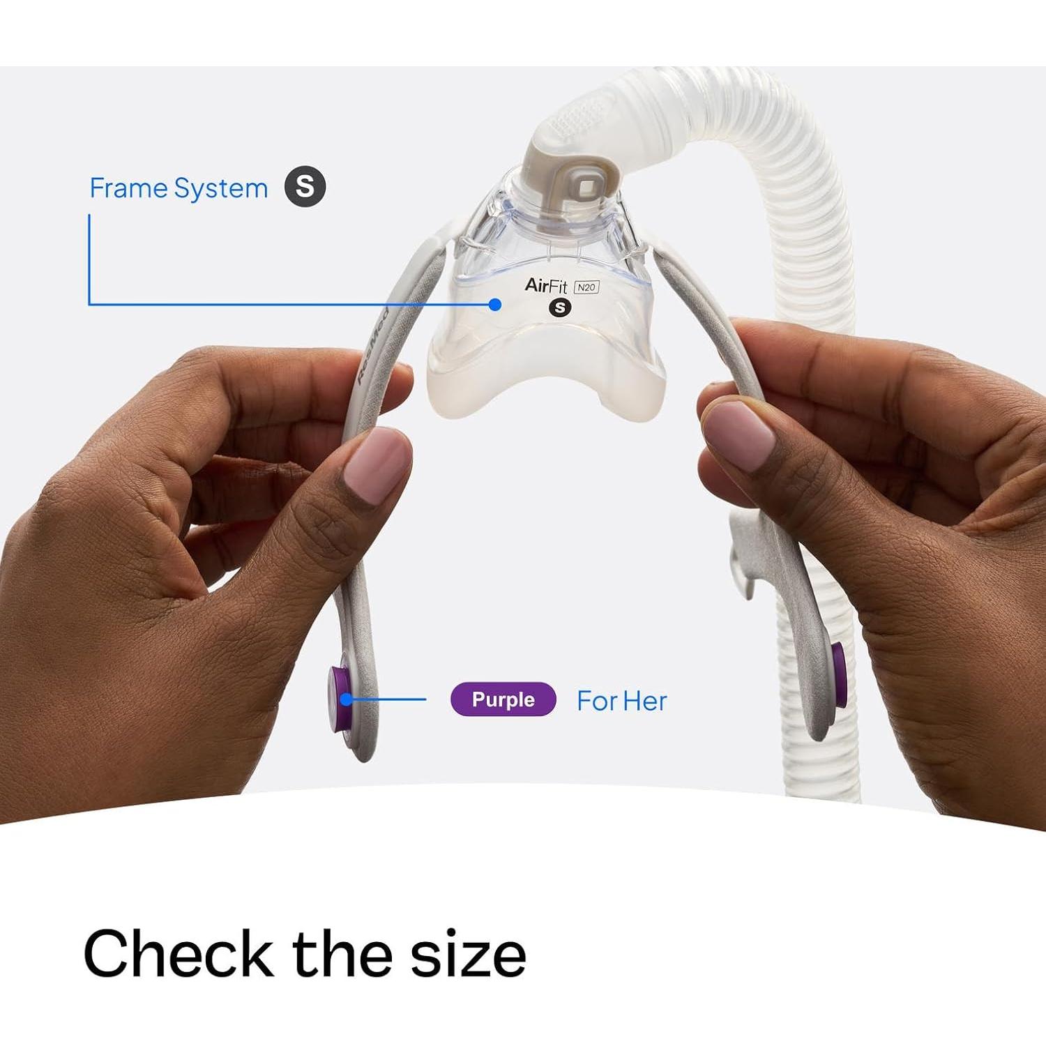 Sistema de Marco ResMed AirFit N20 para Ella - Pequeño