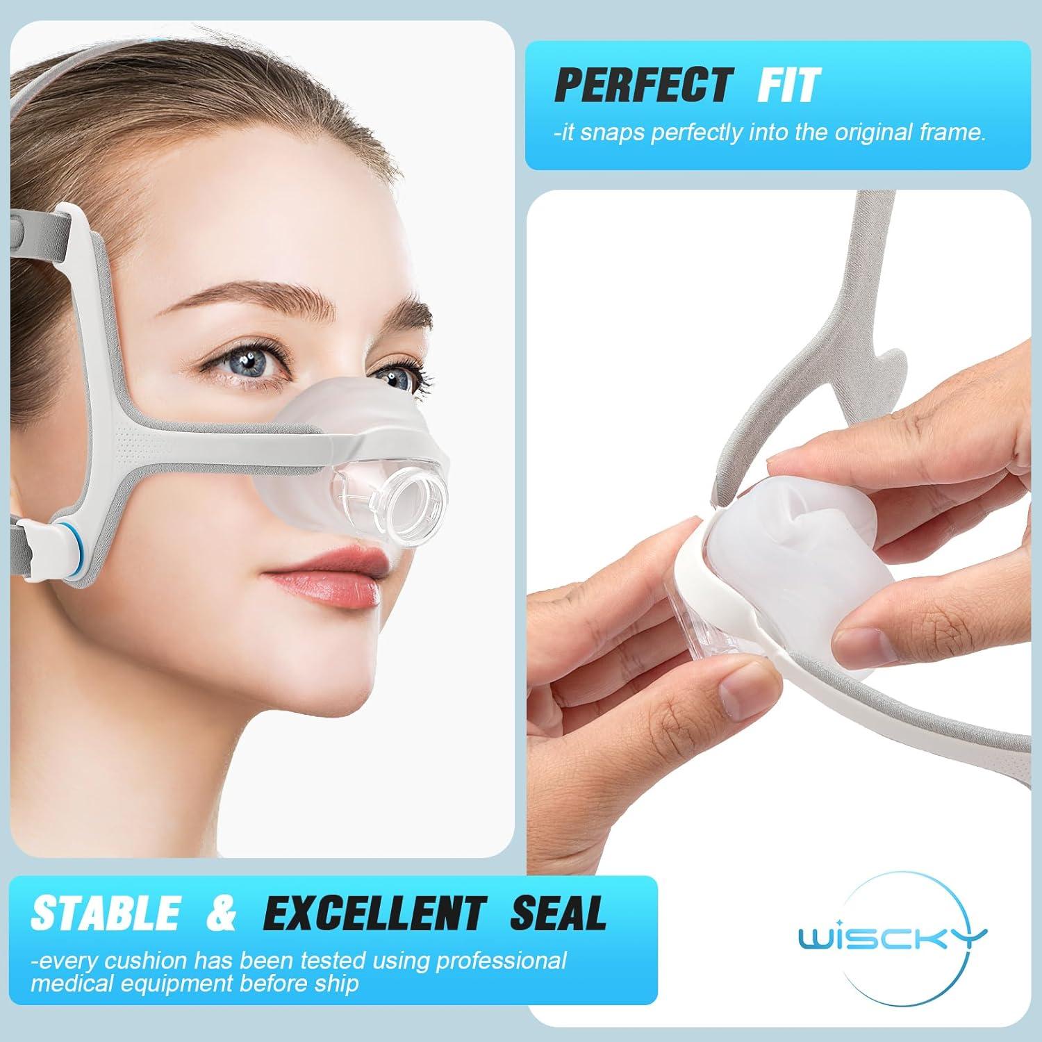 2 Almohadillas Nasales de Reemplazo Wiscky para Máscara AirFit N20 - Mediano