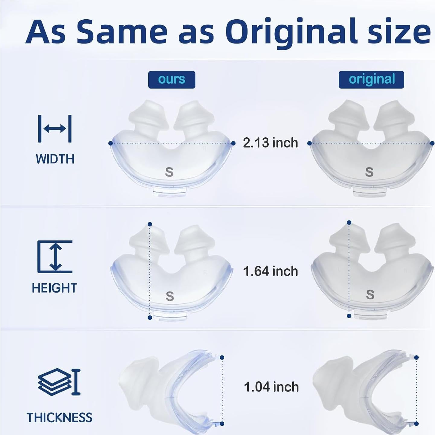 Cojín Nasal de Reemplazo ResMed AirFit P10 - Pequeño, 2 Unidades