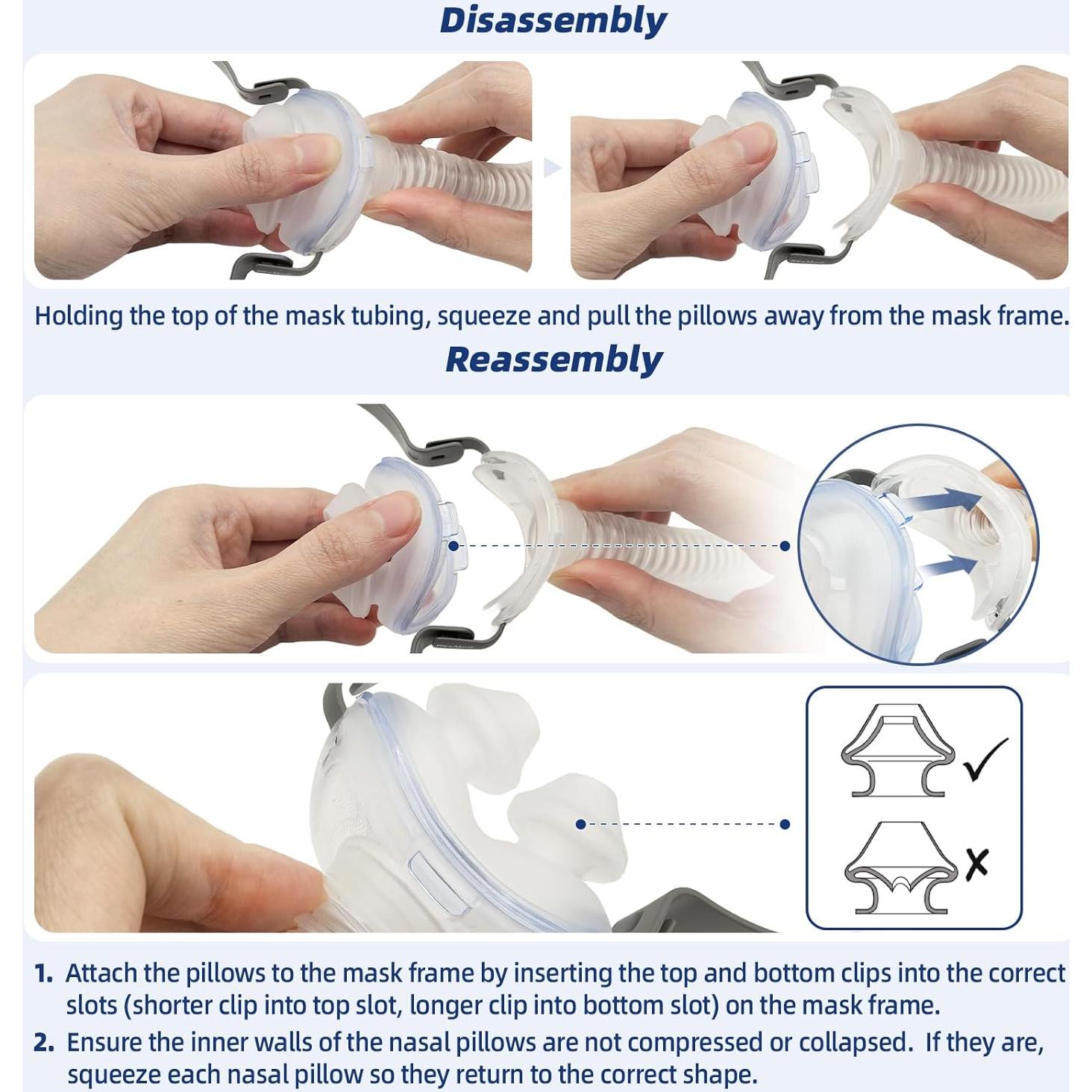 Cojín Nasal de Reemplazo ResMed AirFit P10 - Pequeño, 2 Unidades