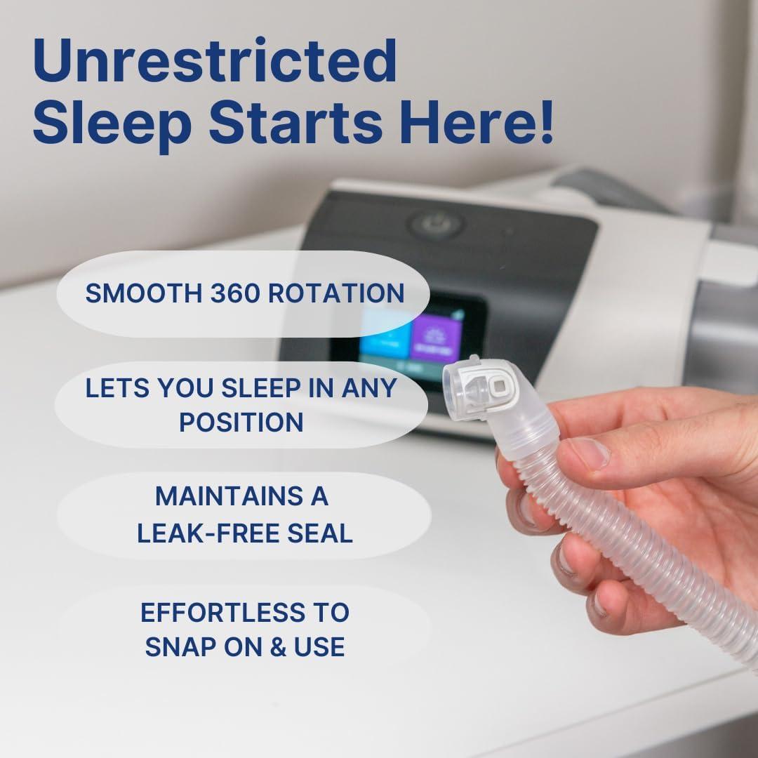 Conector de codo CPAP Snugell para ResMed AirFit N20 - 2 unidades