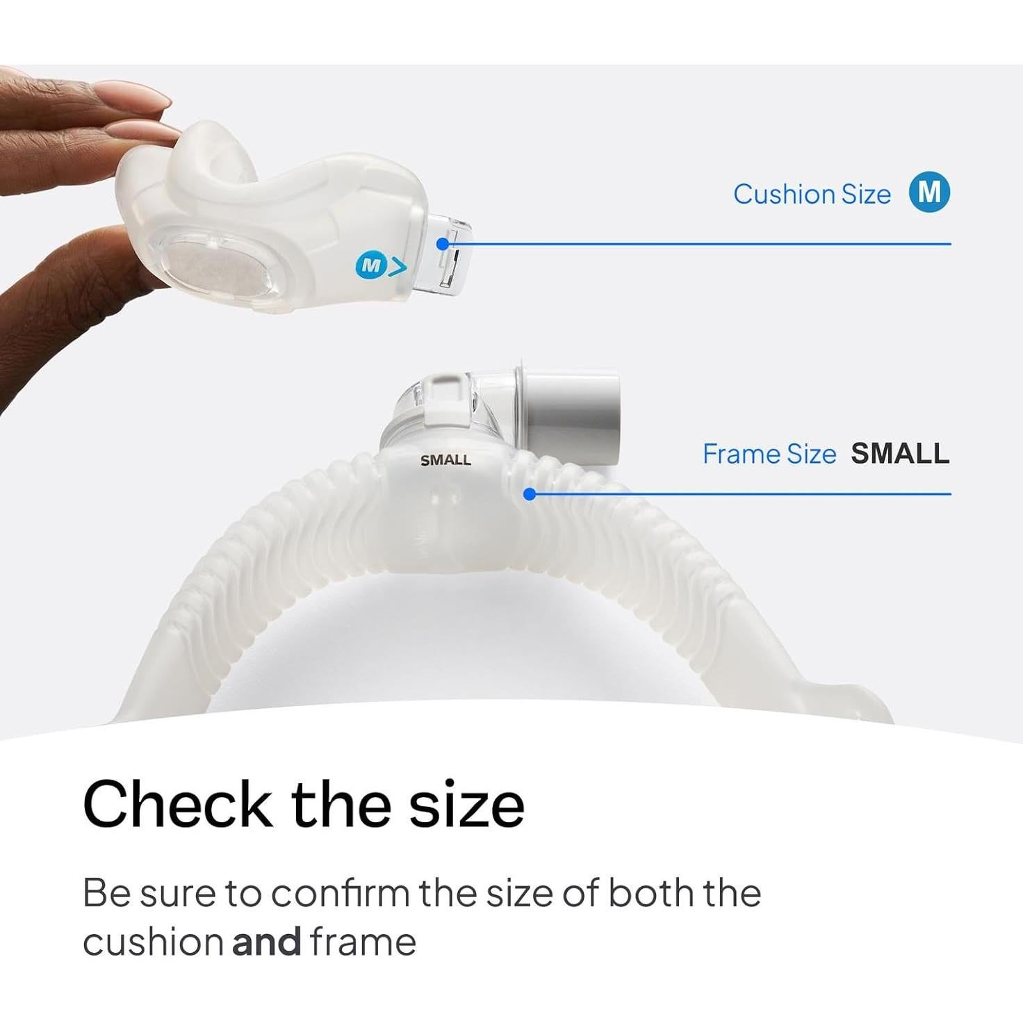 Sistema de Marco Pequeño ResMed AirFit N30i - Codo y Almohadilla Nasal