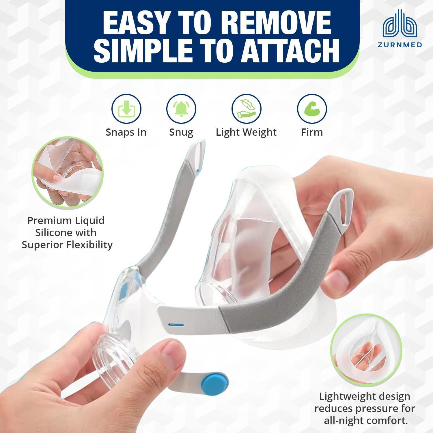 Cojín de Reemplazo ZURNMED para Máscaras CPAP F20 Mediano