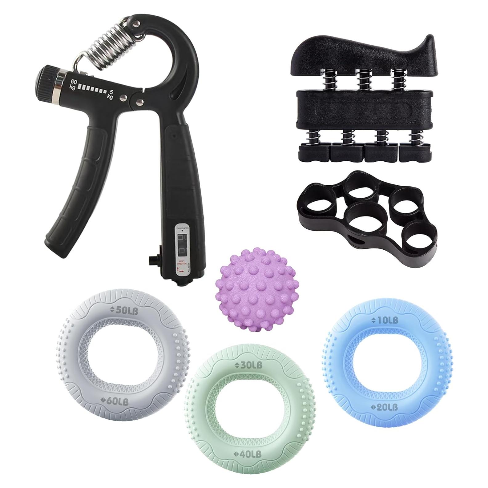 Kit de Entrenador de Fuerza de Agarre NILAIWO 7 PCS