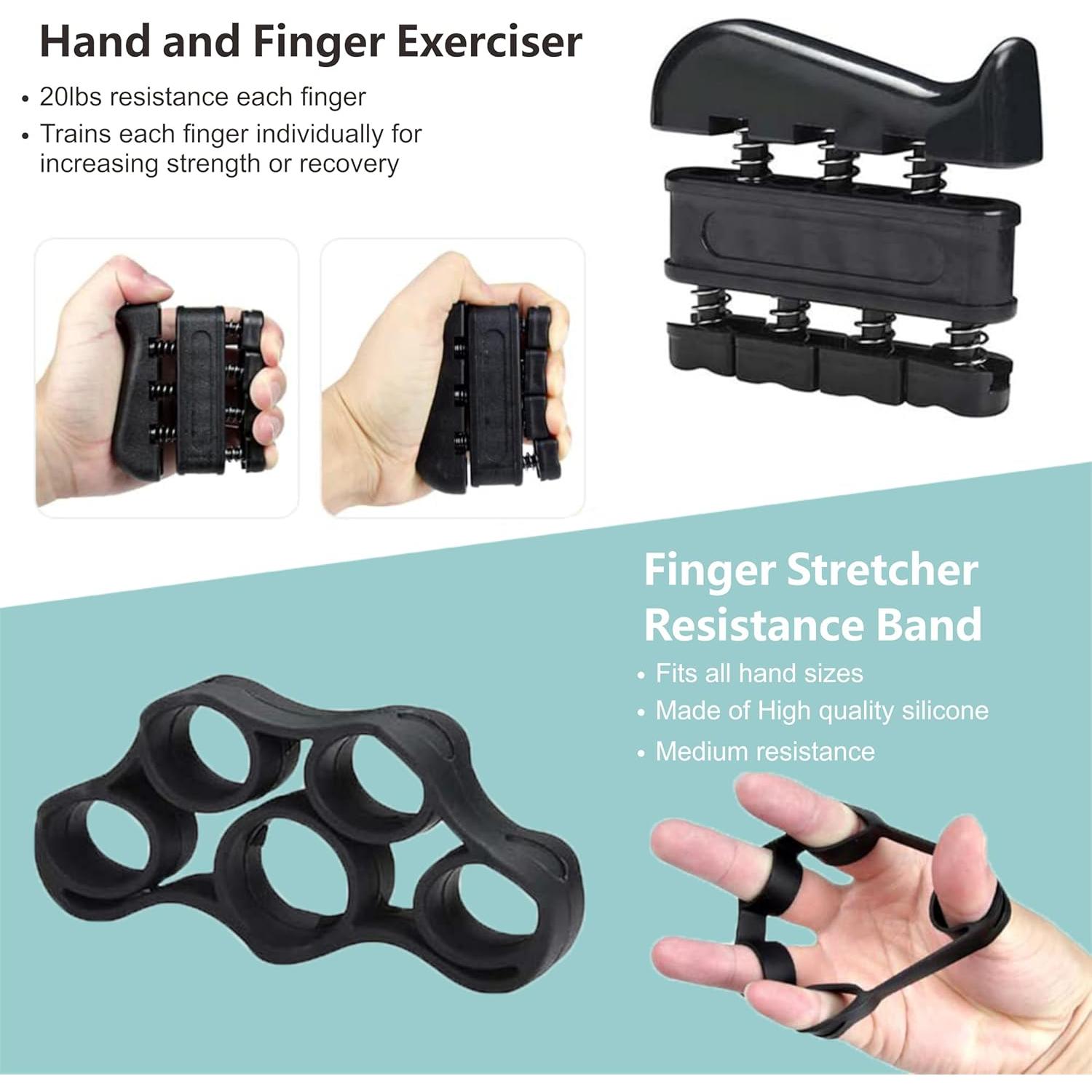 Kit de Entrenador de Fuerza de Agarre NILAIWO 7 PCS