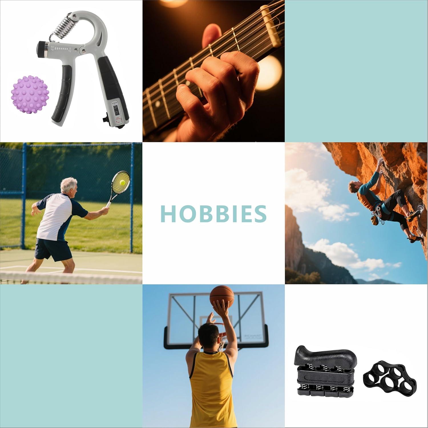 Kit de Entrenador de Fuerza de Agarre NILAIWO 7 PCS