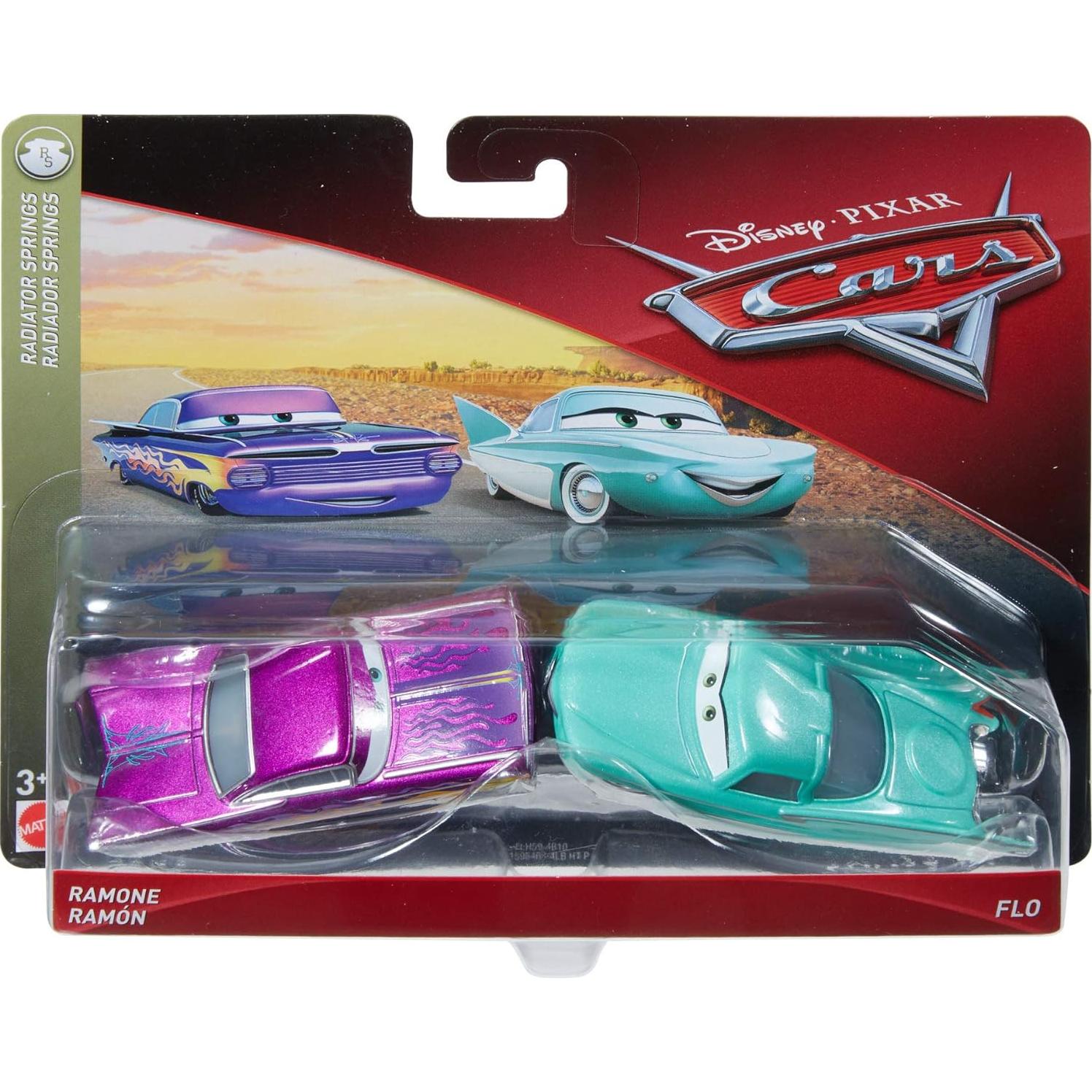 Paquete de 2 vehículos Disney Pixar Cars Ramone y Flo