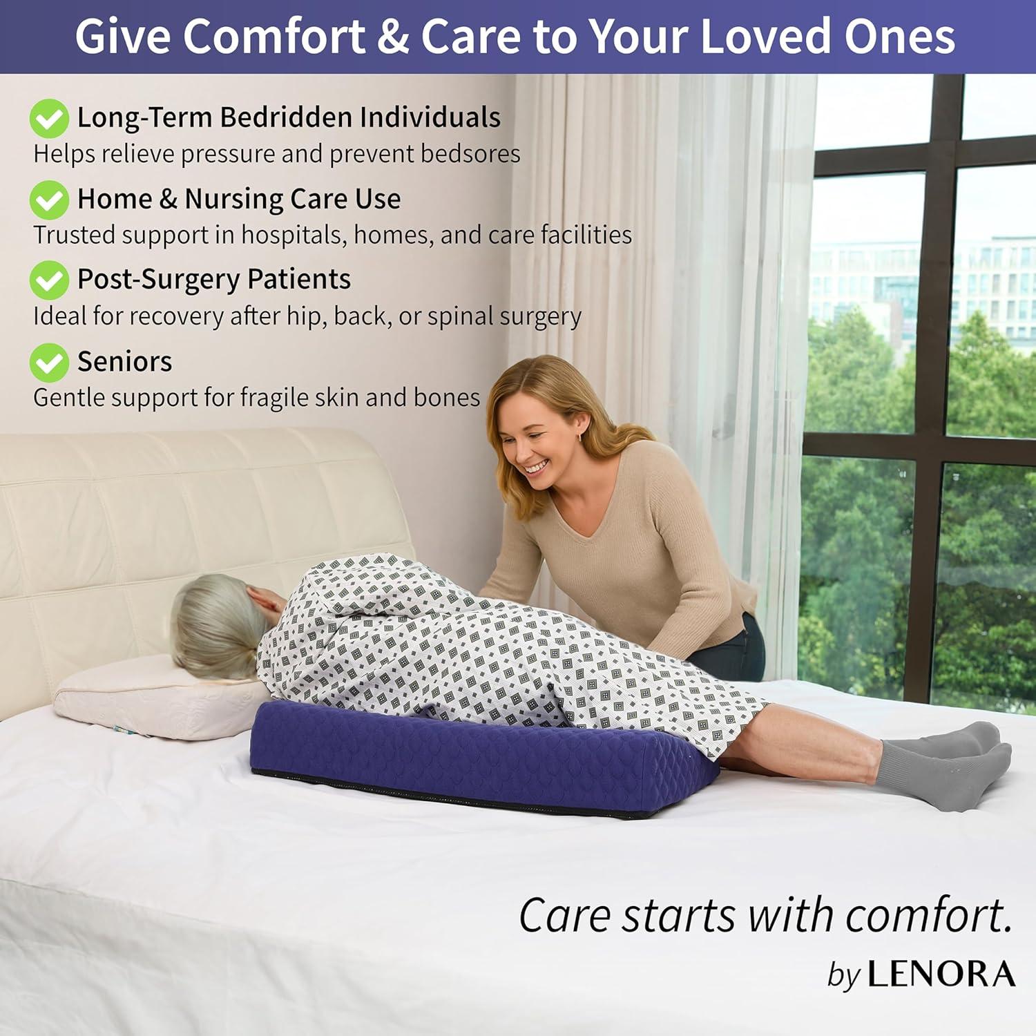 Juego de Almohadas Antideslizantes Lenora para Úlceras - 68.6x33.8 cm