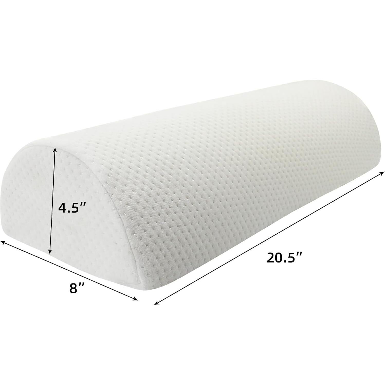 Cojín de Media Luna Eiury - Espuma Viscoelástica Lavable 52cm