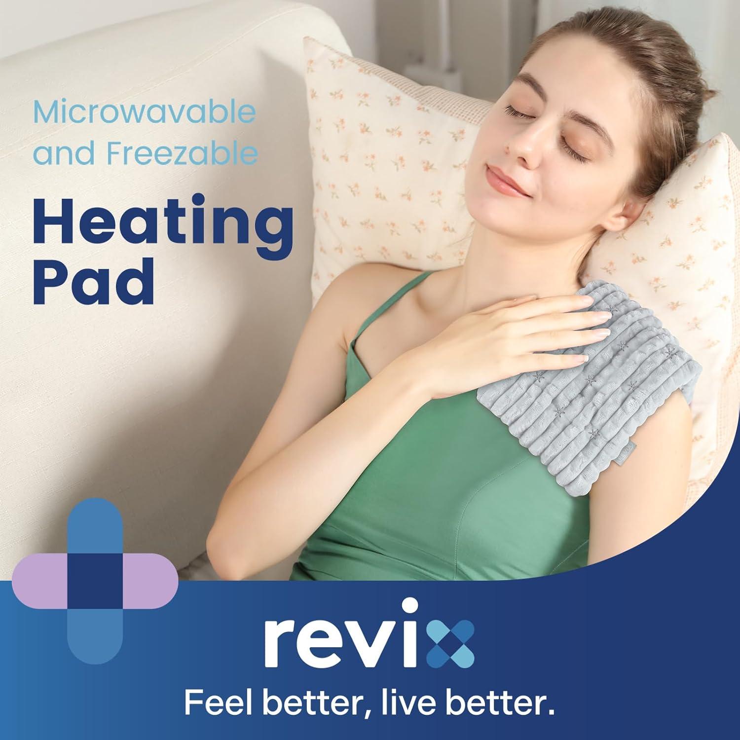 Almohadilla Térmica REVIX 15x30 cm para Microondas - Gris
