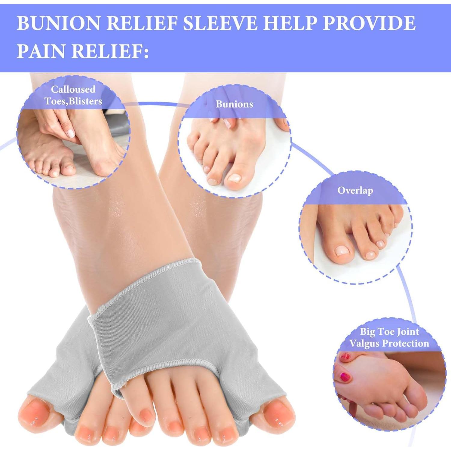 Corrector de Juanetes Ptwola con Almohadilla de Gel - 1 Par