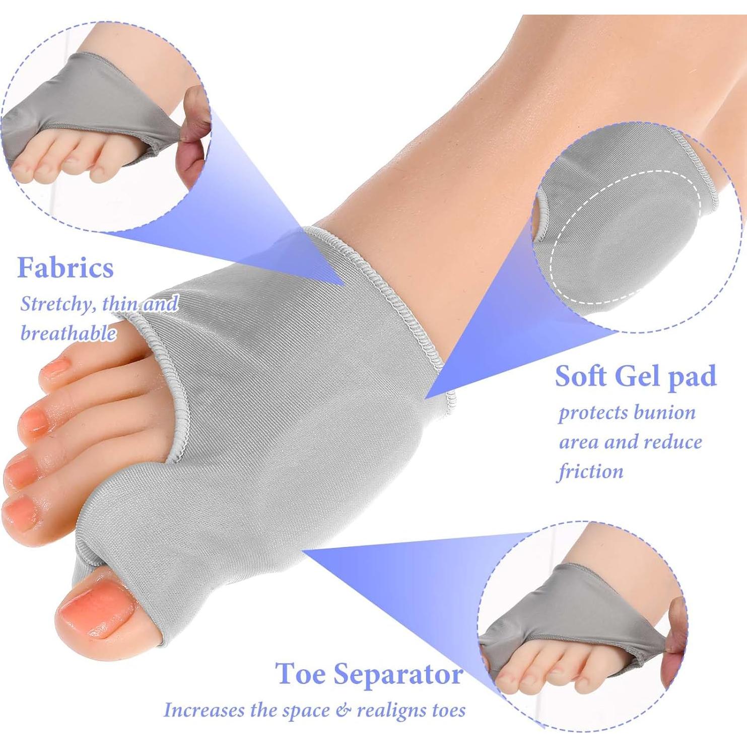 Corrector de Juanetes Ptwola con Almohadilla de Gel - 1 Par