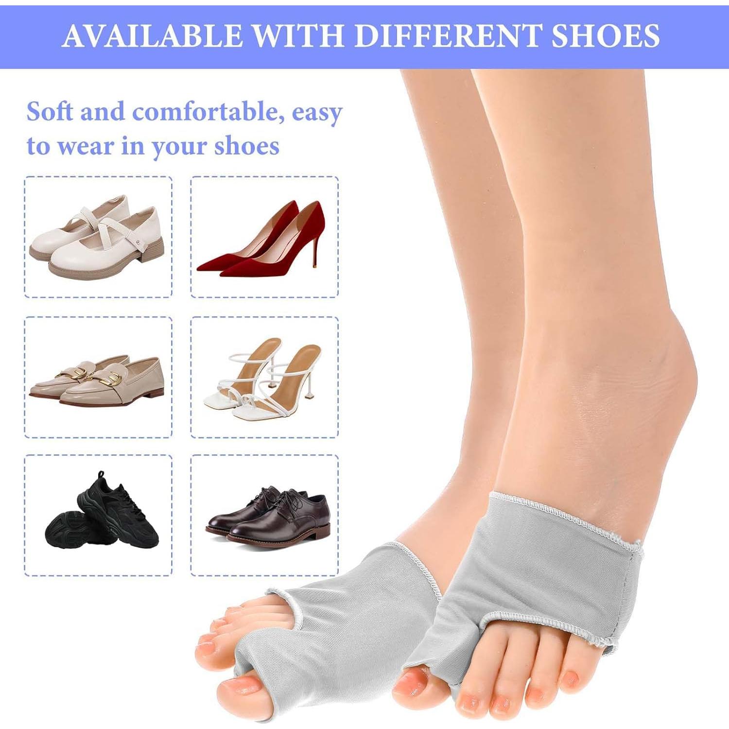 Corrector de Juanetes Ptwola con Almohadilla de Gel - 1 Par