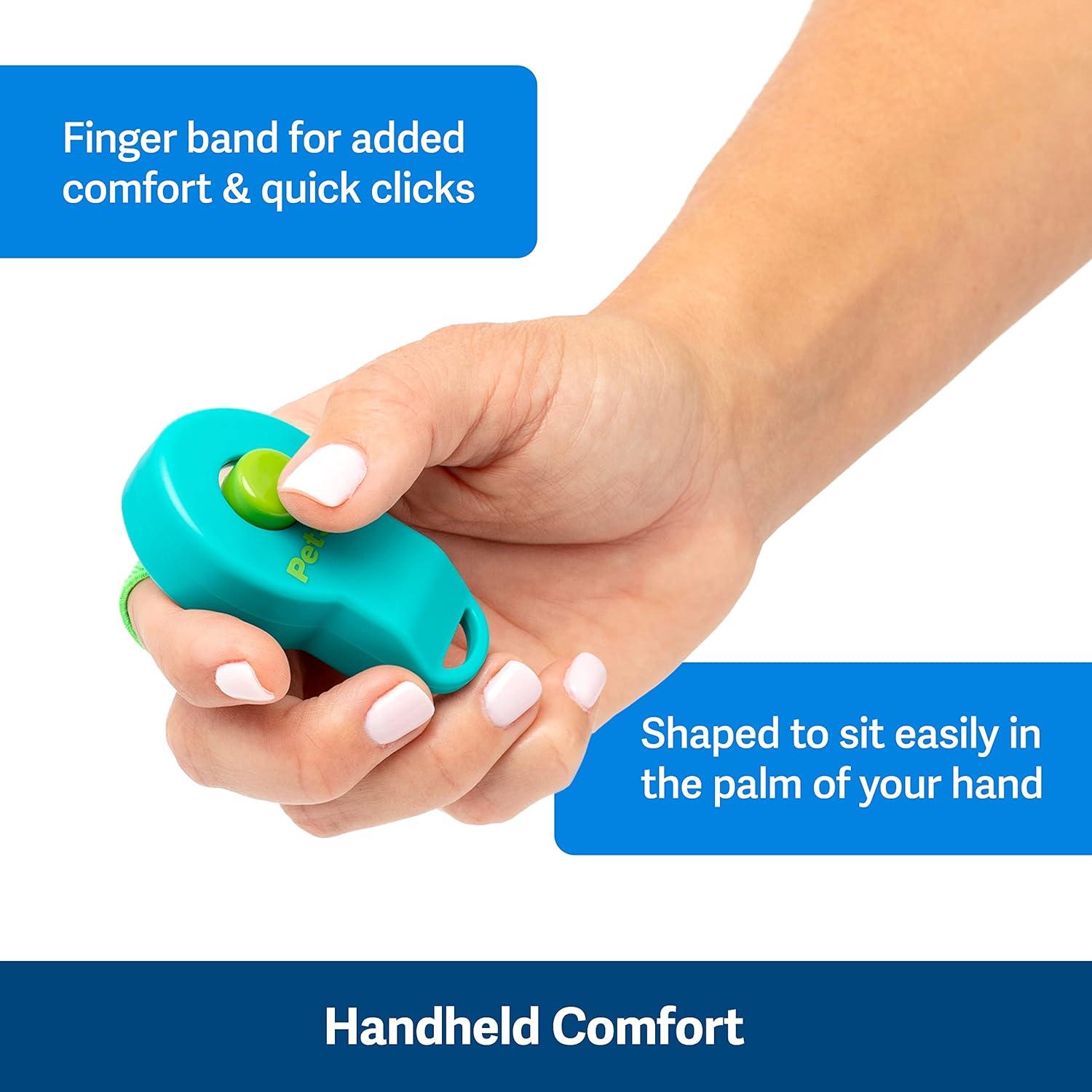 Clicker de Entrenamiento PetSafe Clik-R para Perros y Gatos - Ergonomía y Comodidad