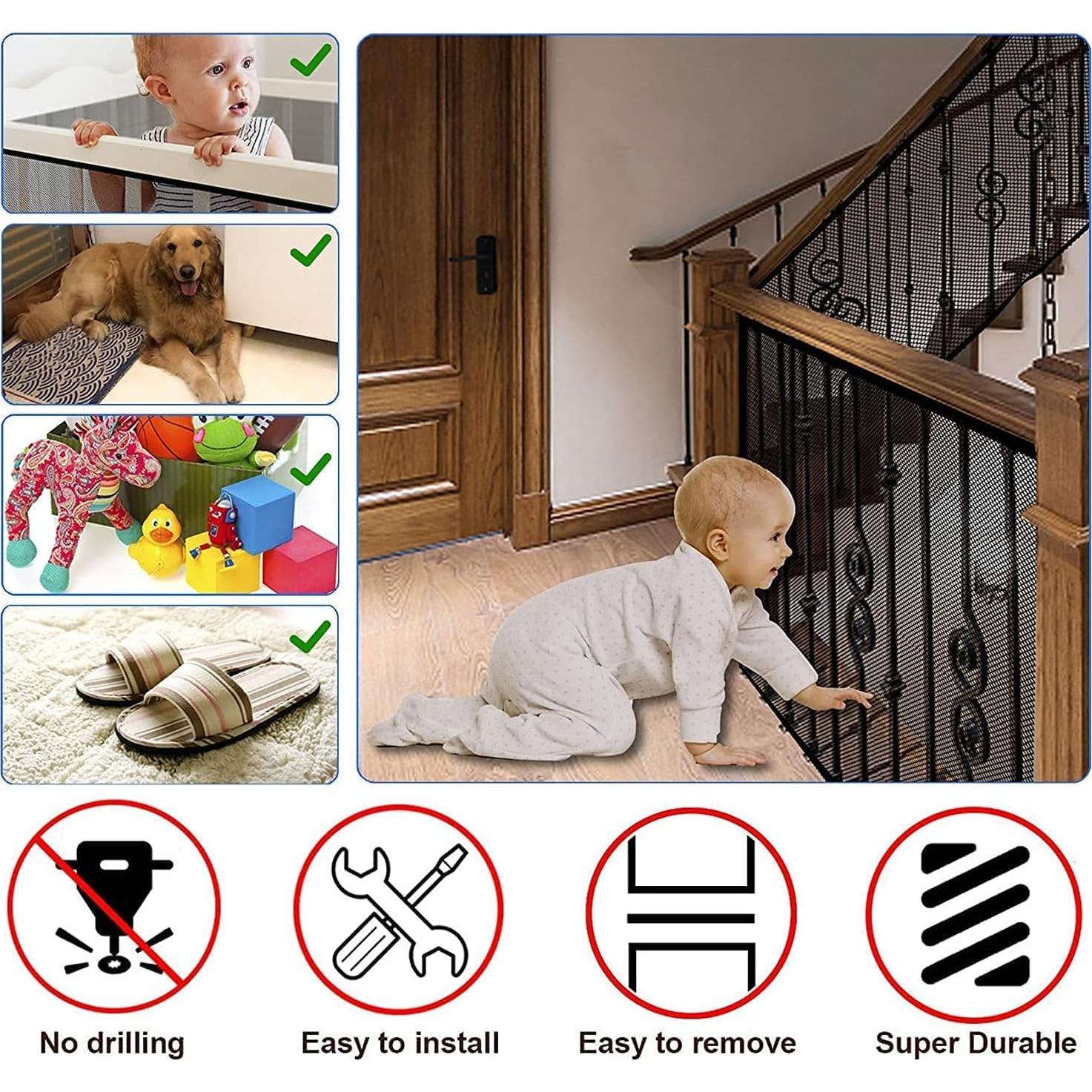 Malla de Seguridad JIFTOK 2 Juegos 3.05 m x 0.79 m para Barandillas