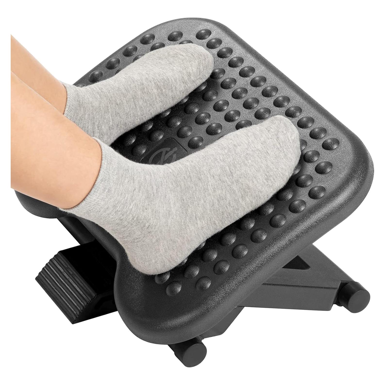 Reposapiés Ajustable HUANUO HNFR3 con Masaje y 3 Alturas