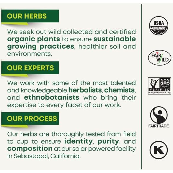 Té de hierbas orgánico Traditional Medicinals 16 bolsas manzanilla lavanda