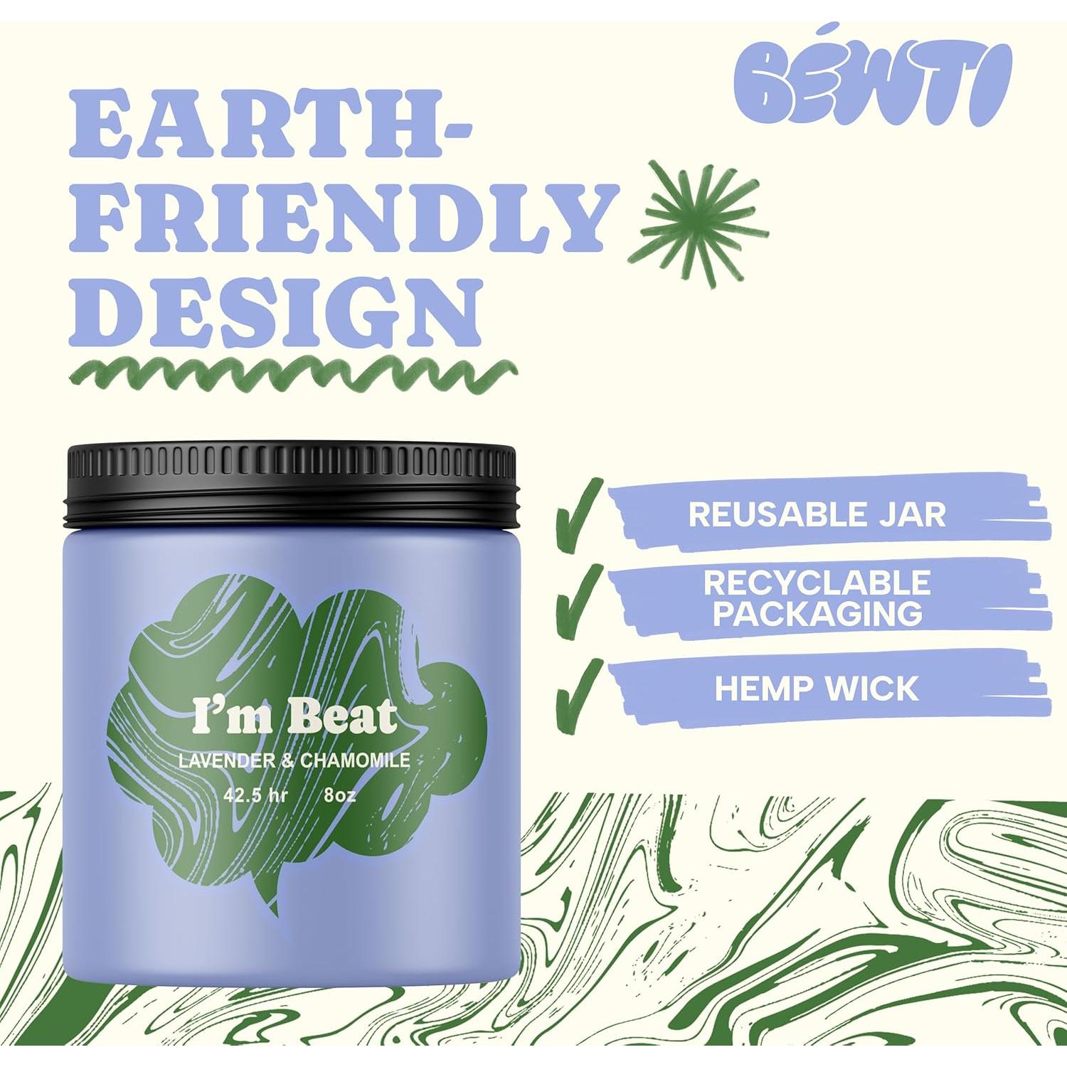 Vela Aromática de Lavanda y Manzanilla I'm Beat 448 g