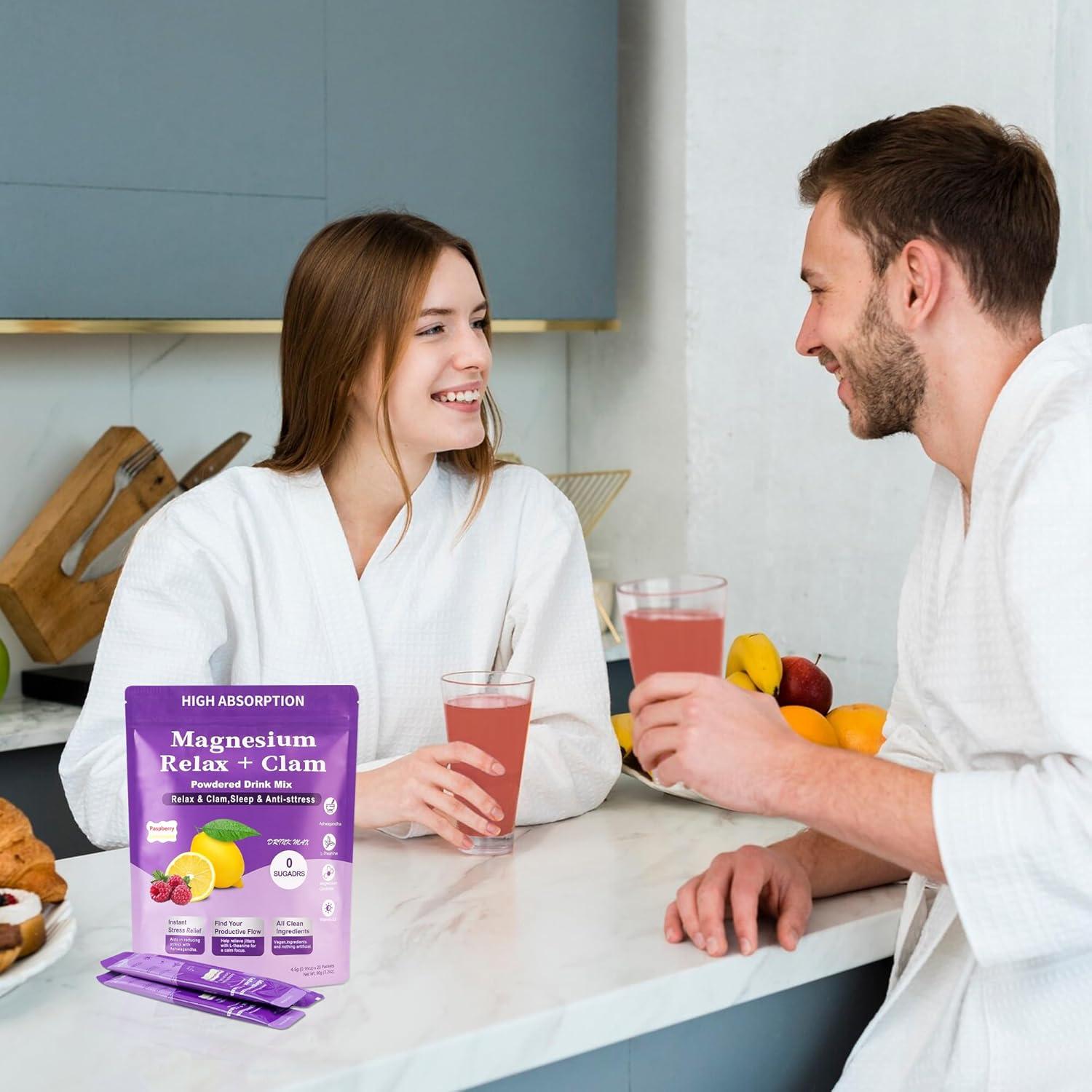 Polvo de Magnesio Calmante Natural Calm - 90.7g, L-Theanine, Ashwagandha