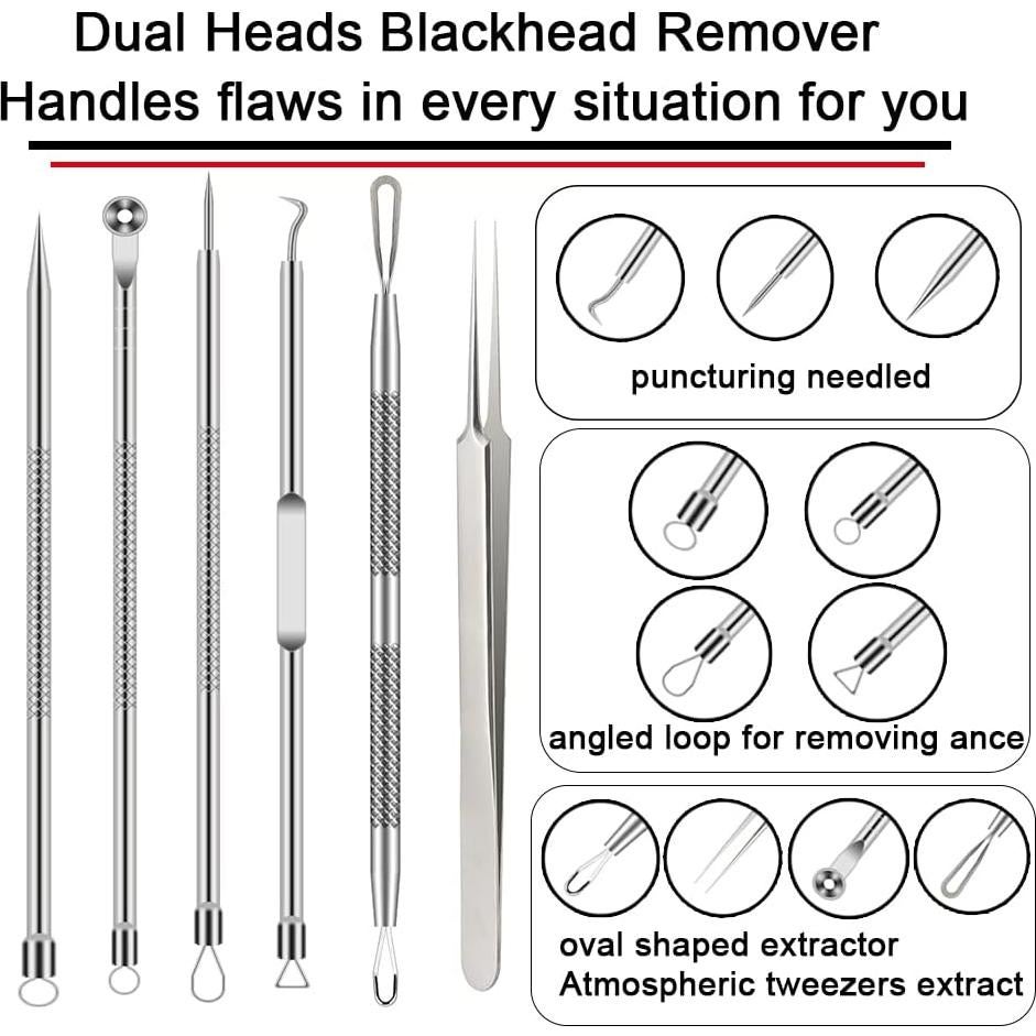 Kit de Herramientas para Espinillas BLAAROOM 6 Piezas Acero Inoxidable