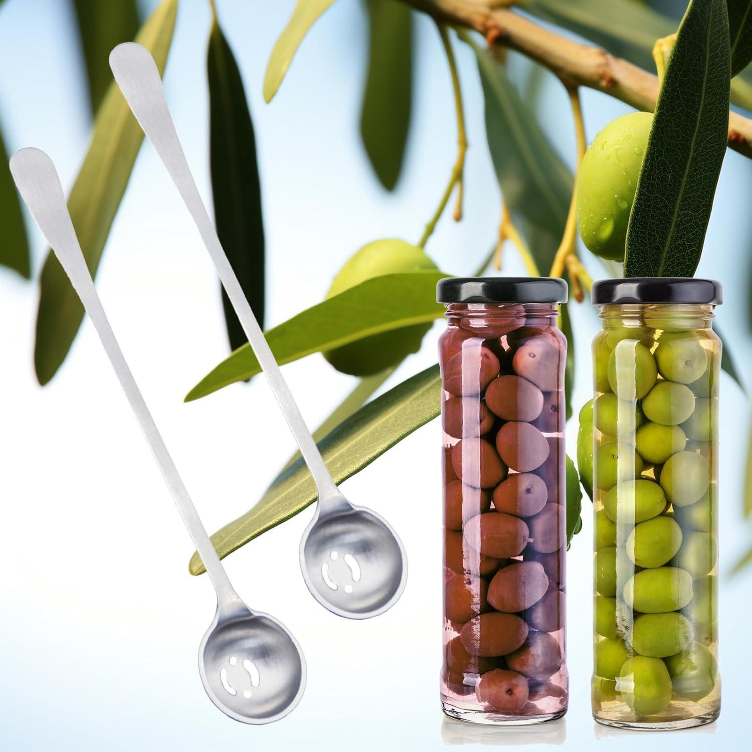 Cucharas de Aceituna Acero Inoxidable Asanta 2 PZS Mango Largo