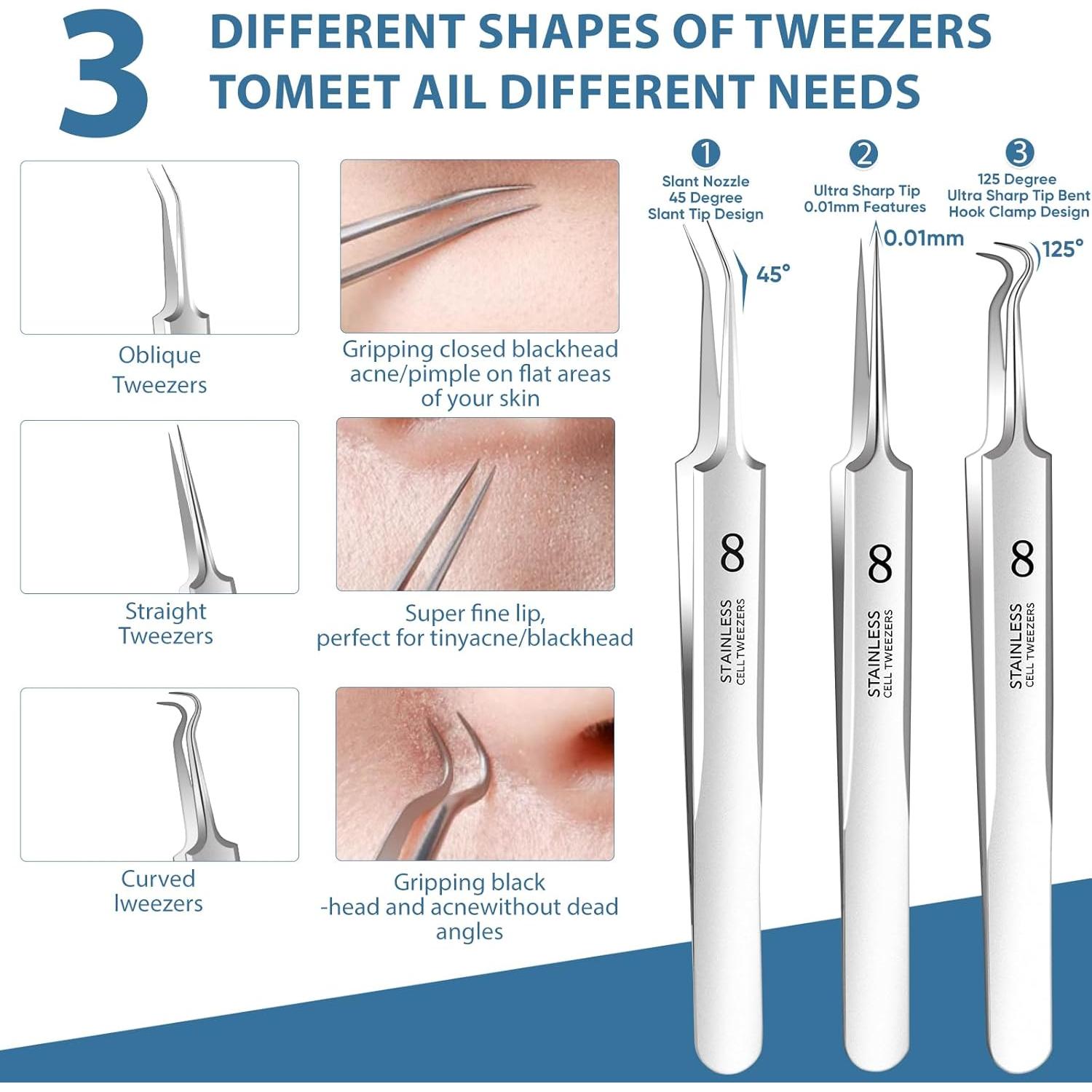 Kit de Herramientas Extractoras de Puntos Negros SBAILL 11PCS