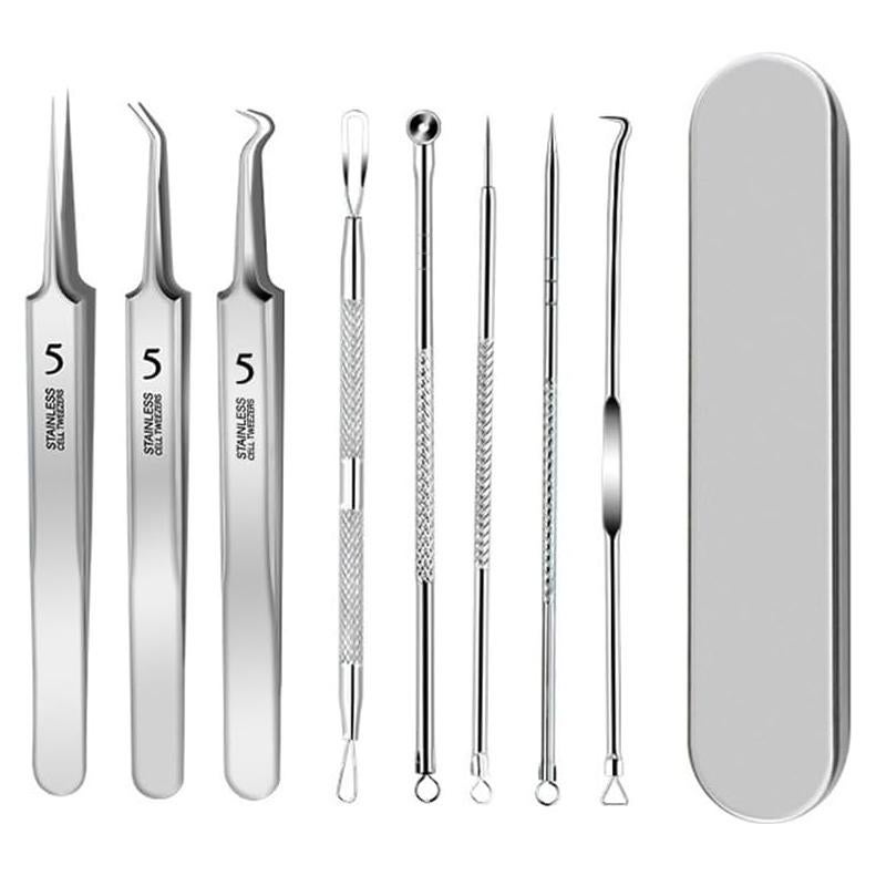Kit de Pinzas Extractoras de Puntos Negros Abyuyd 8 Piezas