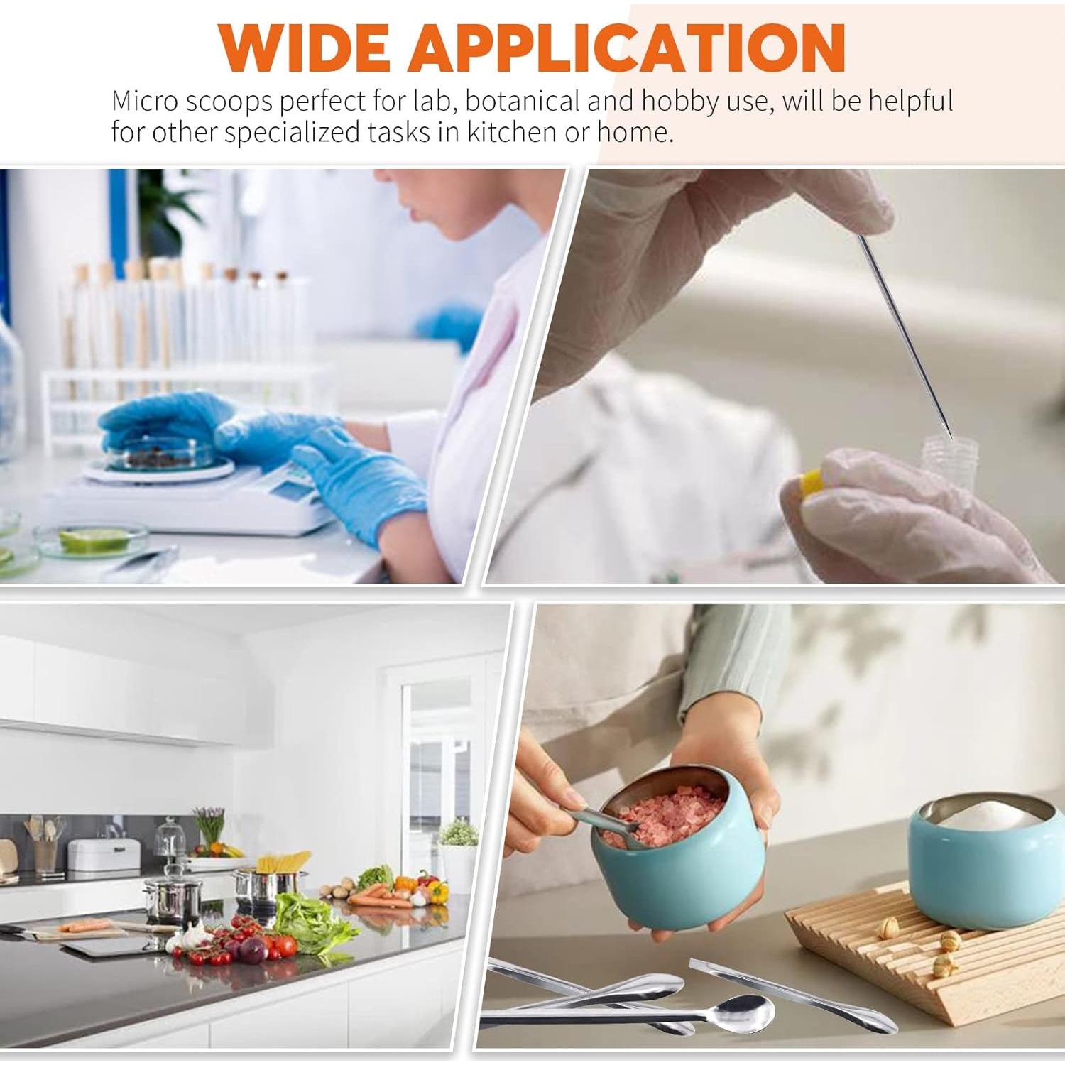 Kit de 14 Espátulas de Acero Inoxidable Rustark para Laboratorio