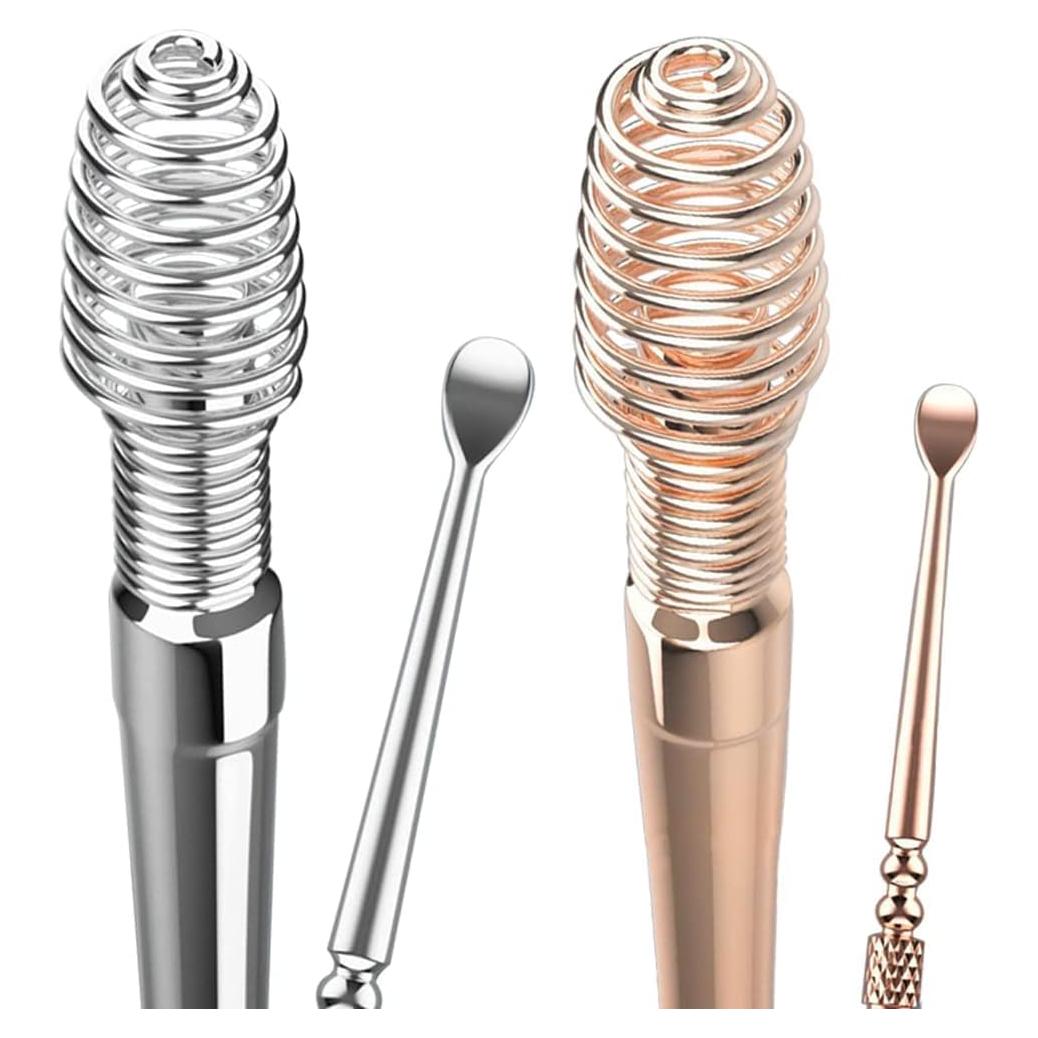Juego de 2 herramientas de limpieza de cerumen Pluzmecalm - Acero inoxidable