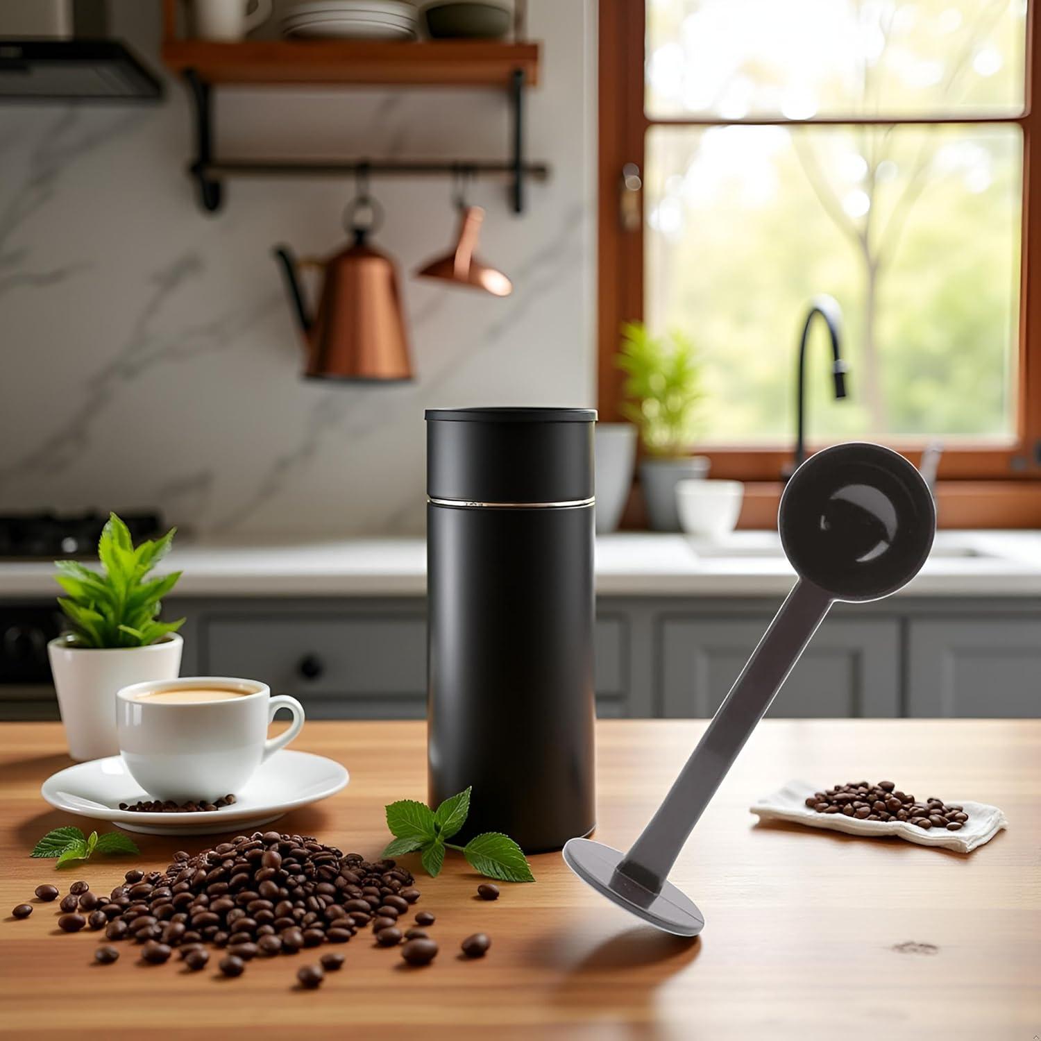 Cuchara de Café Espresso 2-en-1 Xinjincang Negra