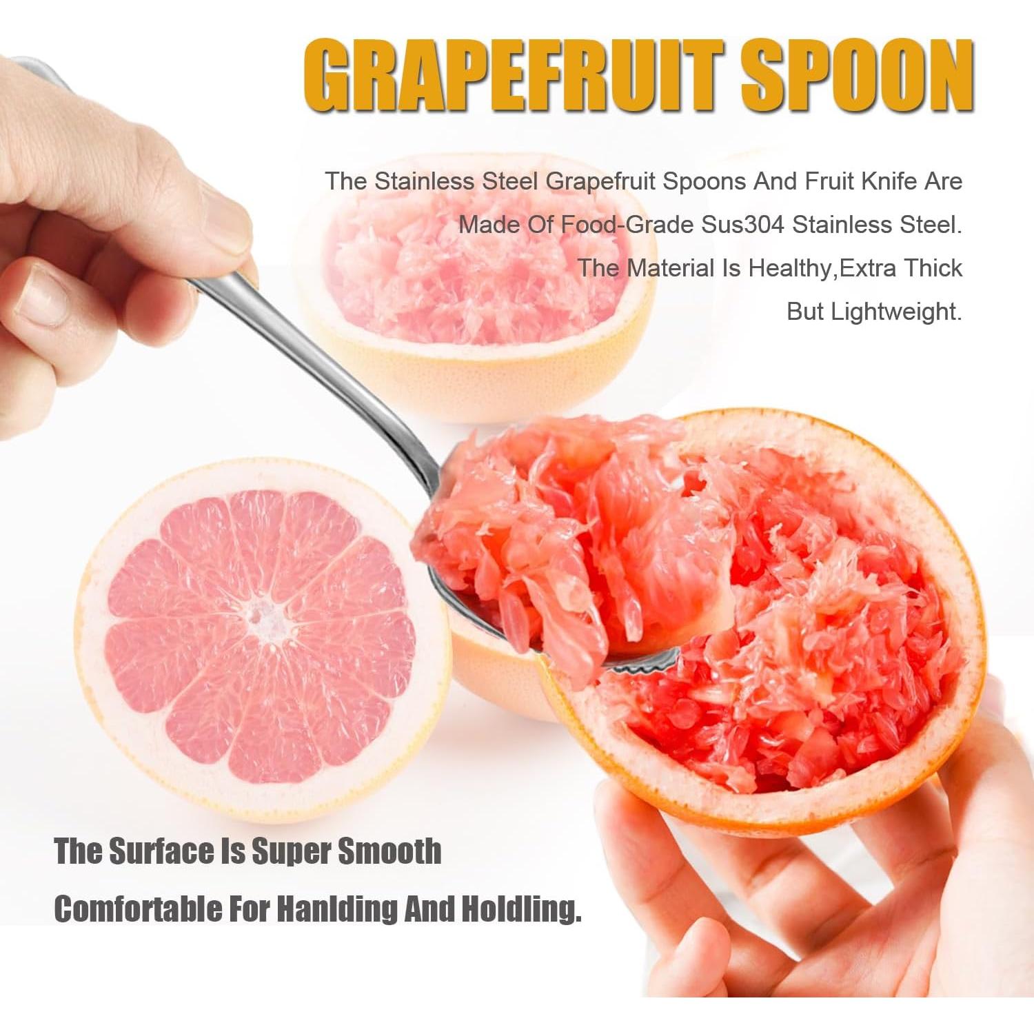 Cucharas de Pomelo Acero Inoxidable Cosmer 20cm Bisel Serrado