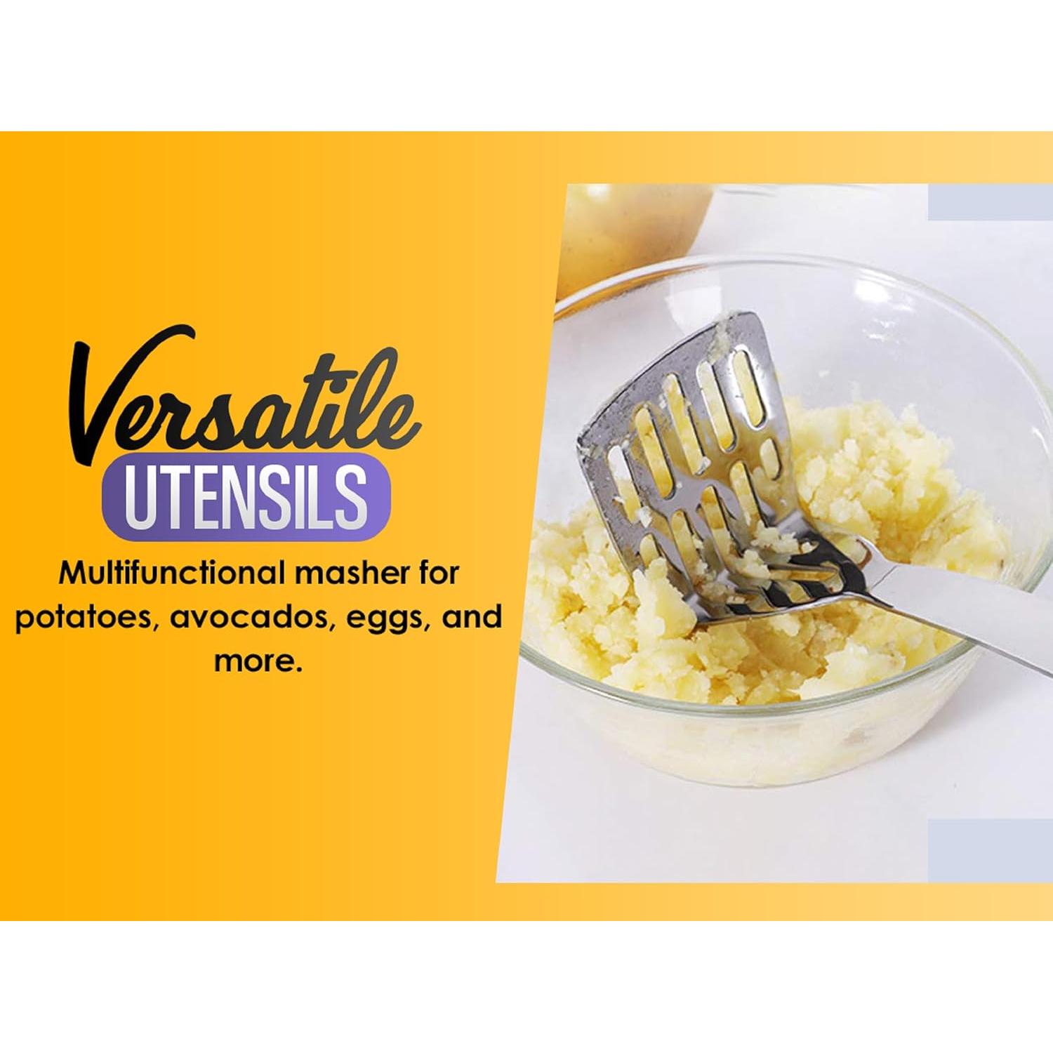 Cuchara Ranurada YBM HOME de Acero Inoxidable 33 cm