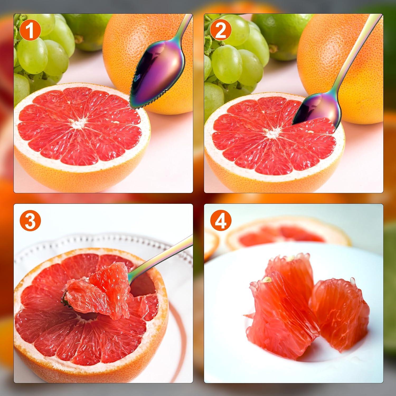 Juego de 3 Utensilios de Acero Inoxidable para Pomelo BOXOB