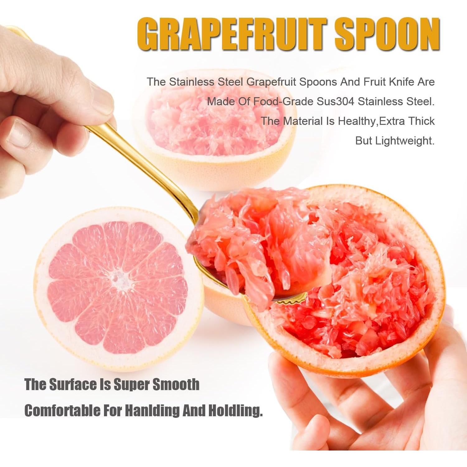 Cuchara y Cuchillo de Pomelo Acero Inoxidable Cosmer 1 Pza