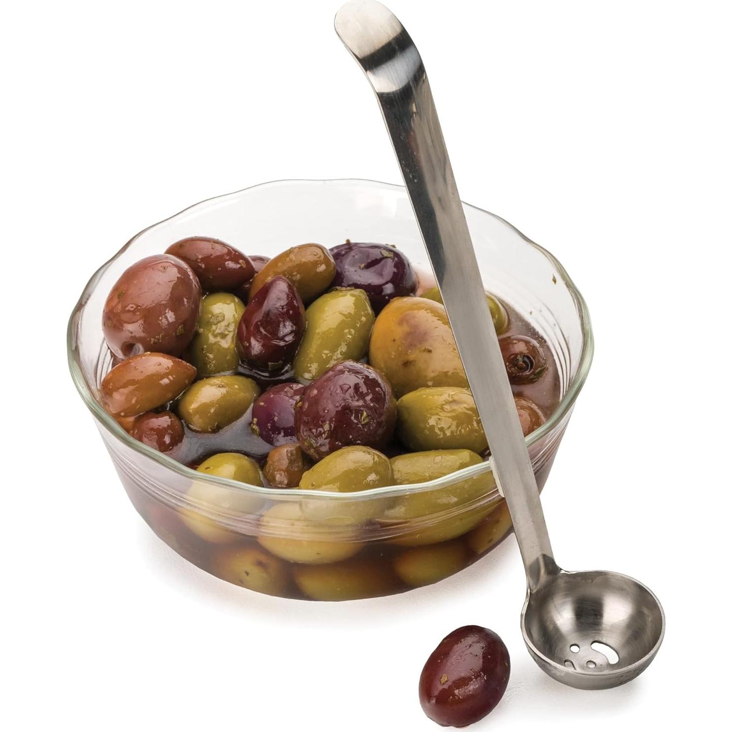 Cucharón de Aceituna RSVP Internacional Acero Inoxidable 16.5 cm