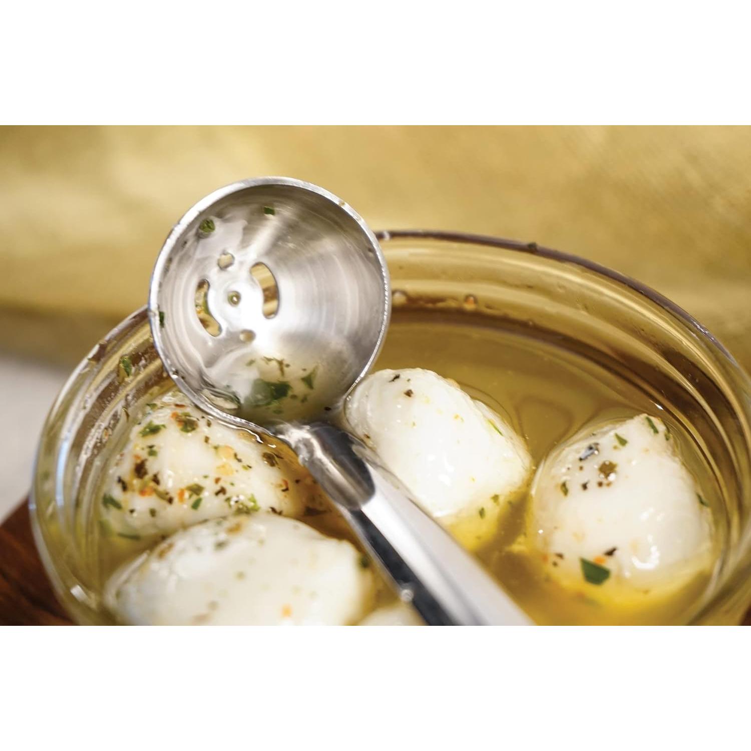 Cucharón de Aceituna RSVP Internacional Acero Inoxidable 16.5 cm