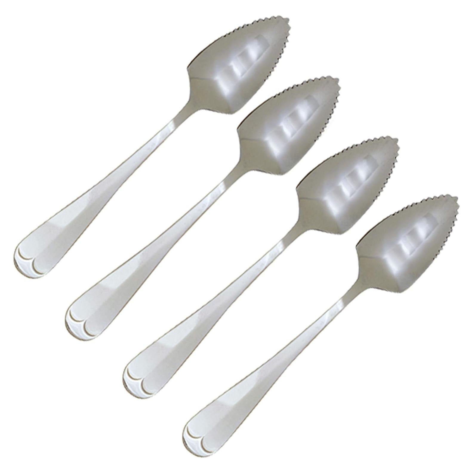 Cucharas de acero inoxidable Norpro para pomelos, juego de 4