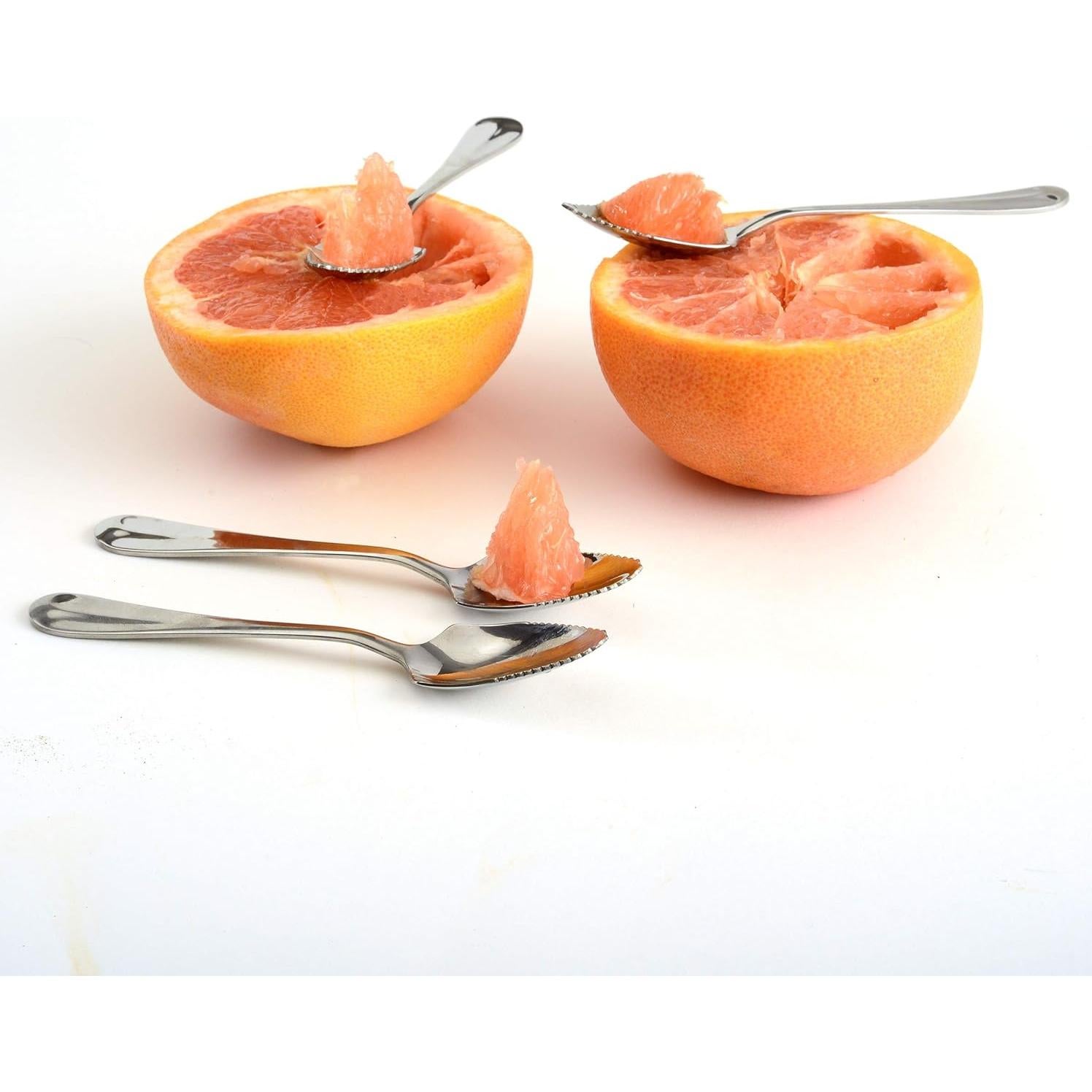 Cucharas de acero inoxidable Norpro para pomelos, juego de 4