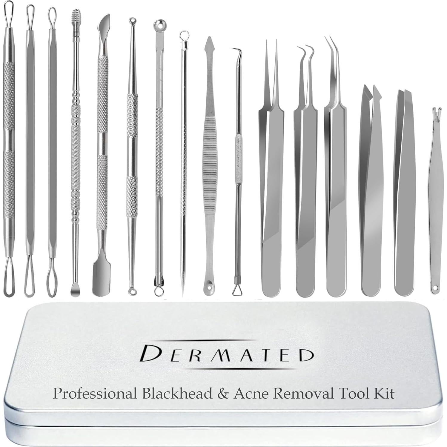 Kit de Herramientas para Remover Puntos Negros Dermated 16 Piezas