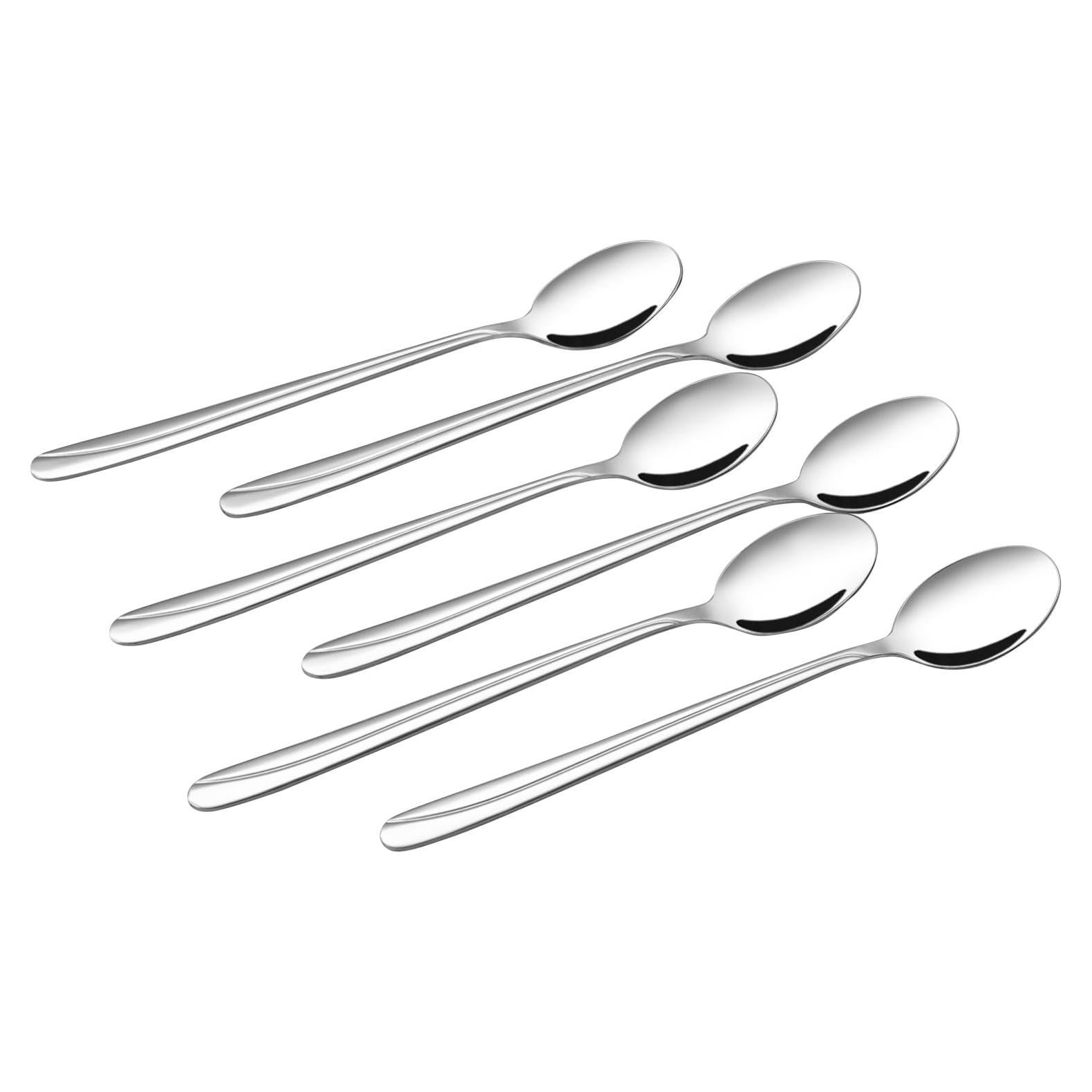 Cucharas de Té Helado Obstnny 12 Piezas Acero Inoxidable