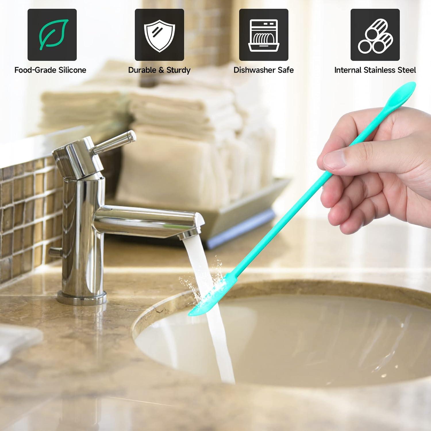 Juego de Espátulas de Silicona PCEEL - 2 Piezas para Maquillaje