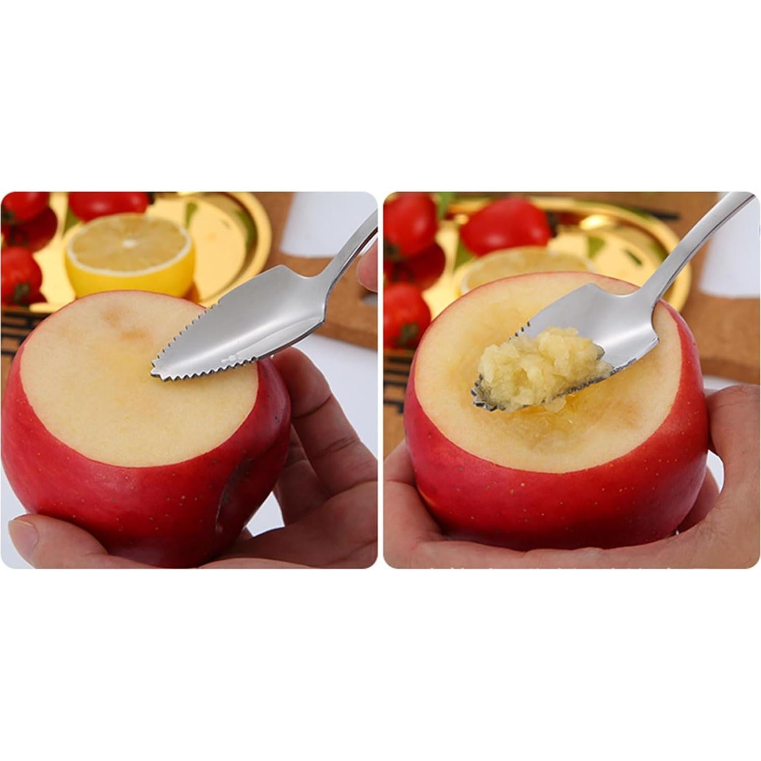 Cuchara de Acero Inoxidable GMBYLBY para Pomelo y Frutas Cítricas